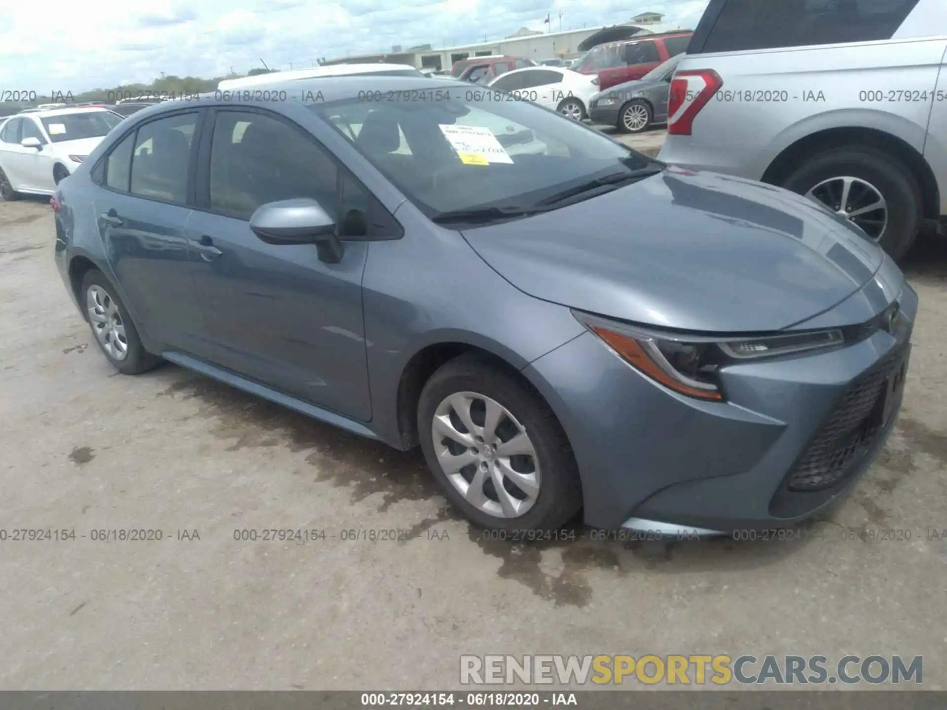 1 Photograph of a damaged car JTDEPRAE4LJ031735 TOYOTA COROLLA 2020