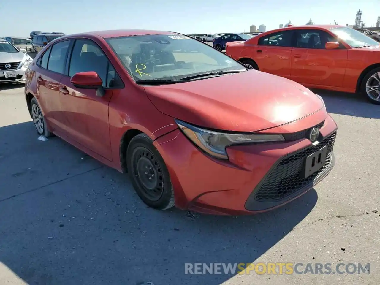 1 Photograph of a damaged car JTDEPRAE4LJ031881 TOYOTA COROLLA 2020