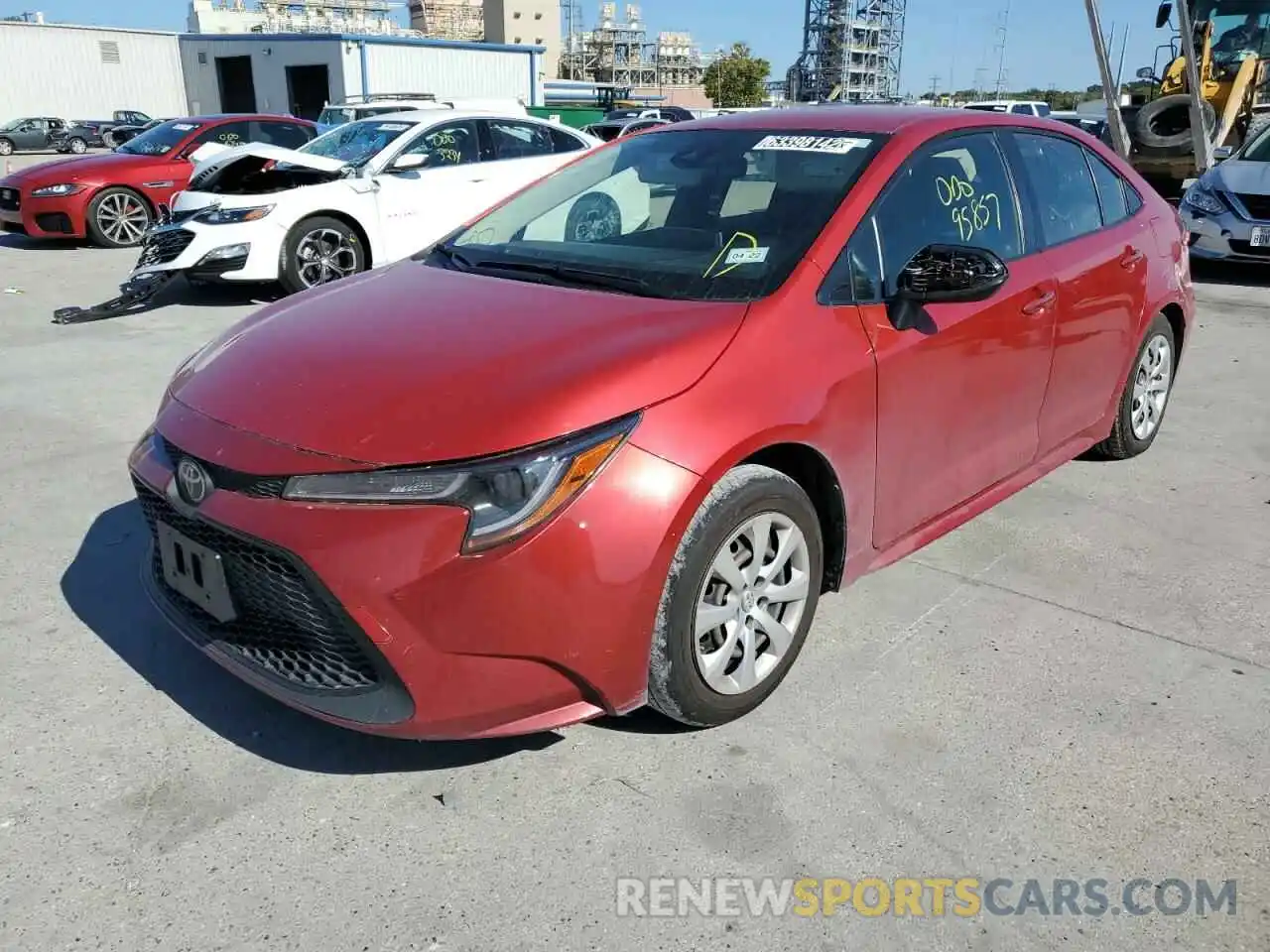 2 Photograph of a damaged car JTDEPRAE4LJ031881 TOYOTA COROLLA 2020