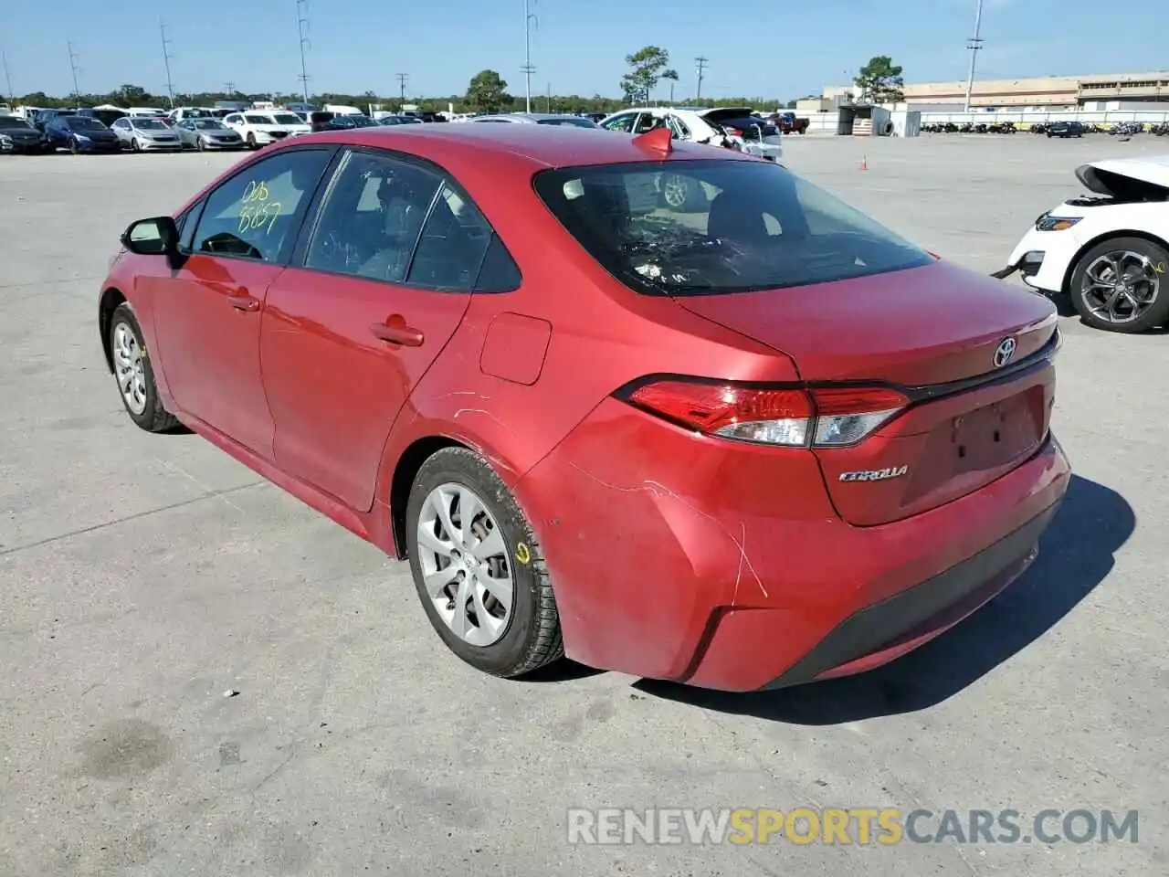 3 Photograph of a damaged car JTDEPRAE4LJ031881 TOYOTA COROLLA 2020