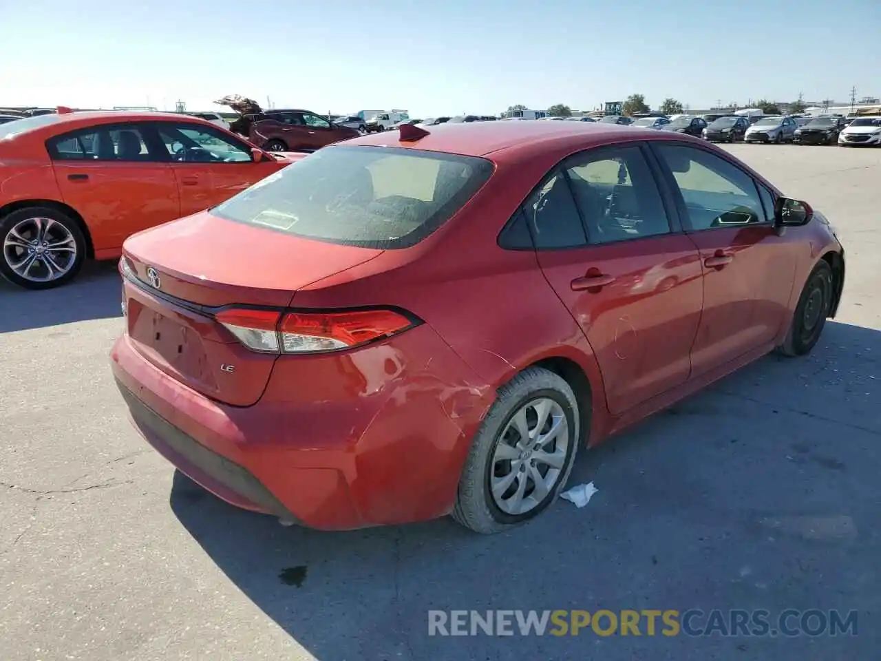 4 Photograph of a damaged car JTDEPRAE4LJ031881 TOYOTA COROLLA 2020