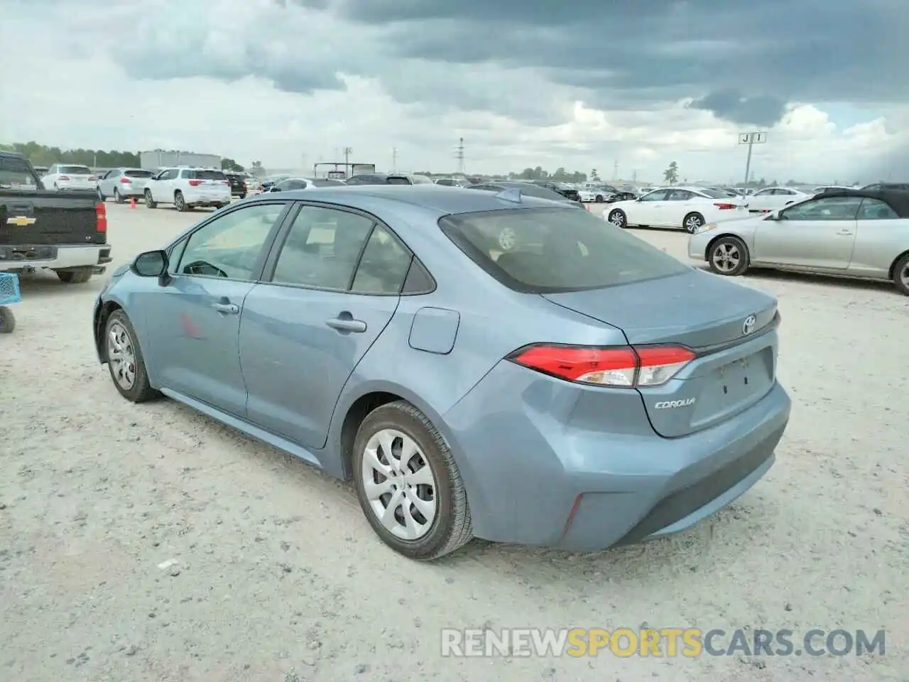 3 Photograph of a damaged car JTDEPRAE4LJ032027 TOYOTA COROLLA 2020