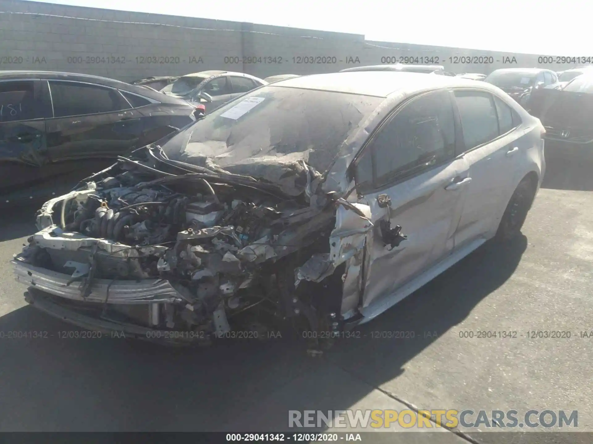 2 Photograph of a damaged car JTDEPRAE4LJ032187 TOYOTA COROLLA 2020