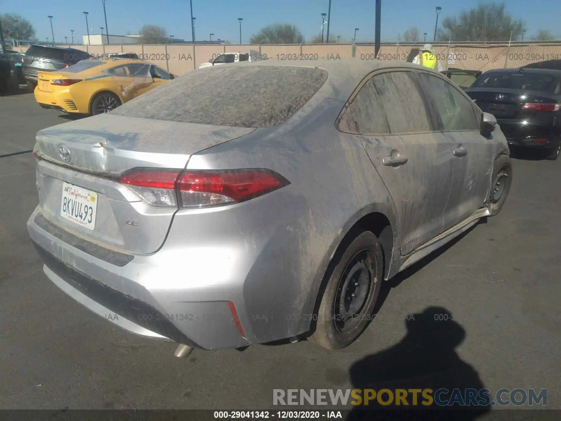 4 Photograph of a damaged car JTDEPRAE4LJ032187 TOYOTA COROLLA 2020