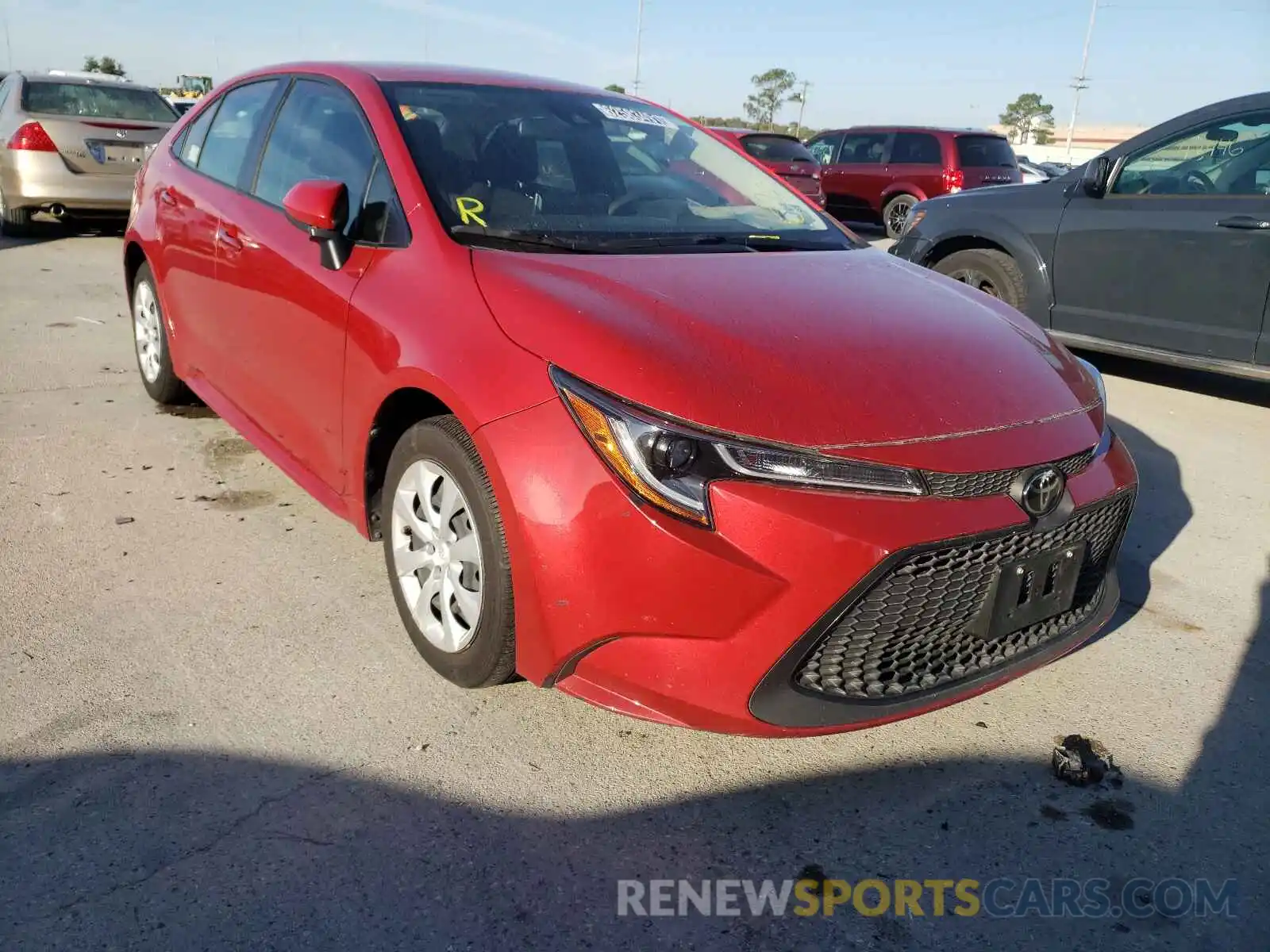 1 Photograph of a damaged car JTDEPRAE4LJ032500 TOYOTA COROLLA 2020