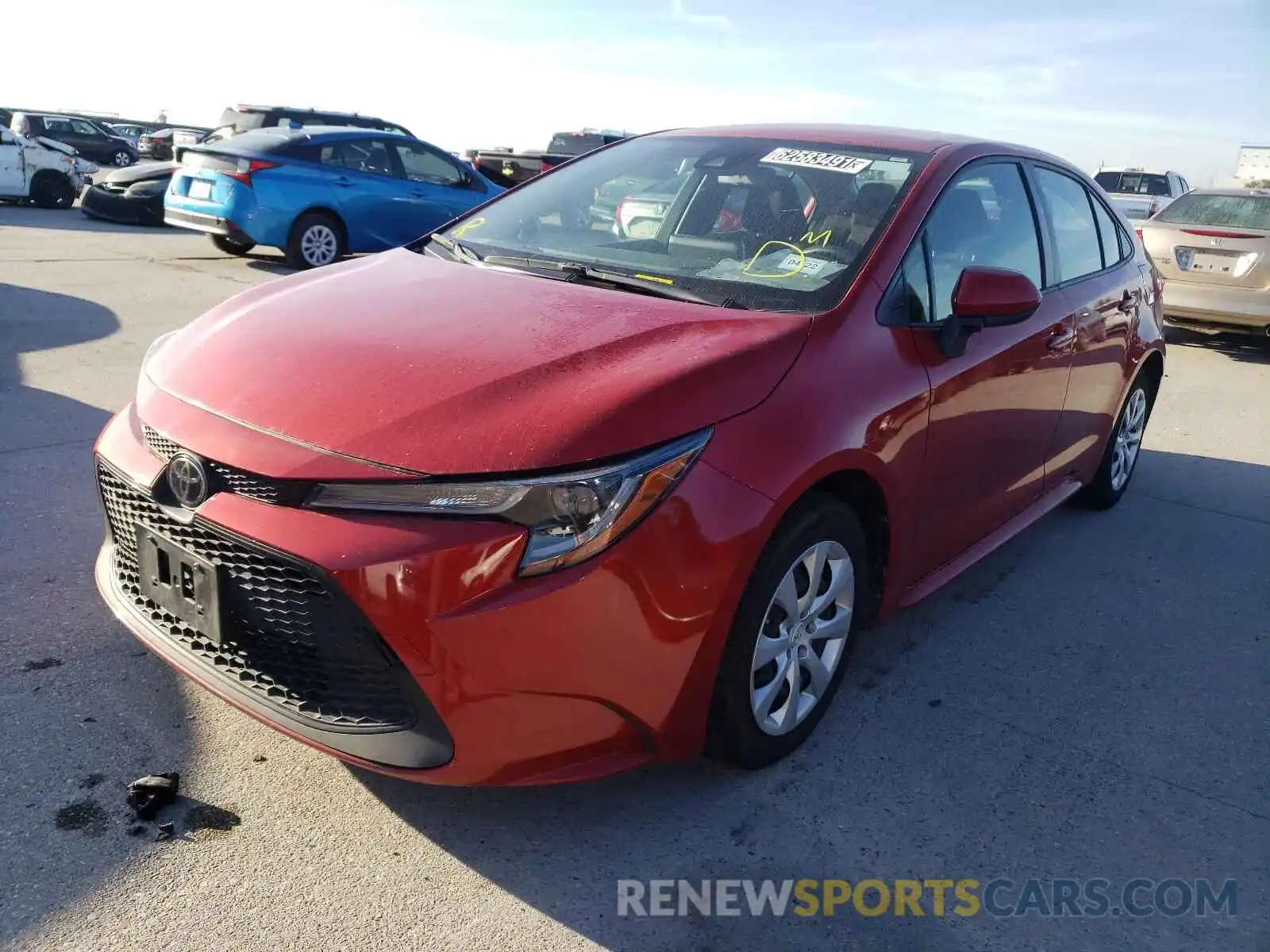 2 Photograph of a damaged car JTDEPRAE4LJ032500 TOYOTA COROLLA 2020