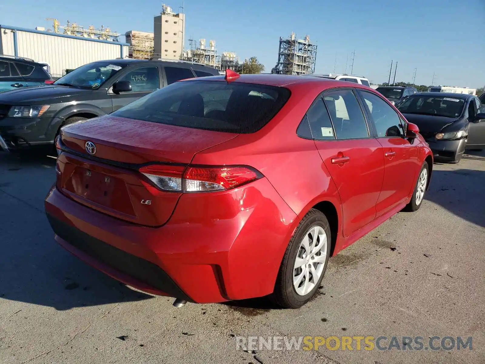 4 Photograph of a damaged car JTDEPRAE4LJ032500 TOYOTA COROLLA 2020