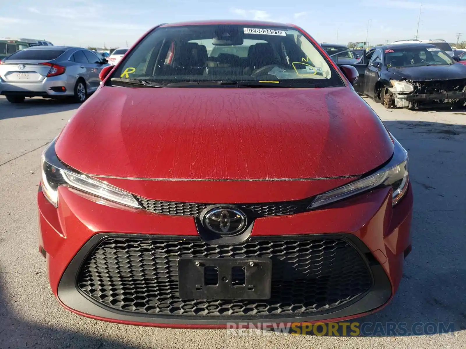 9 Photograph of a damaged car JTDEPRAE4LJ032500 TOYOTA COROLLA 2020