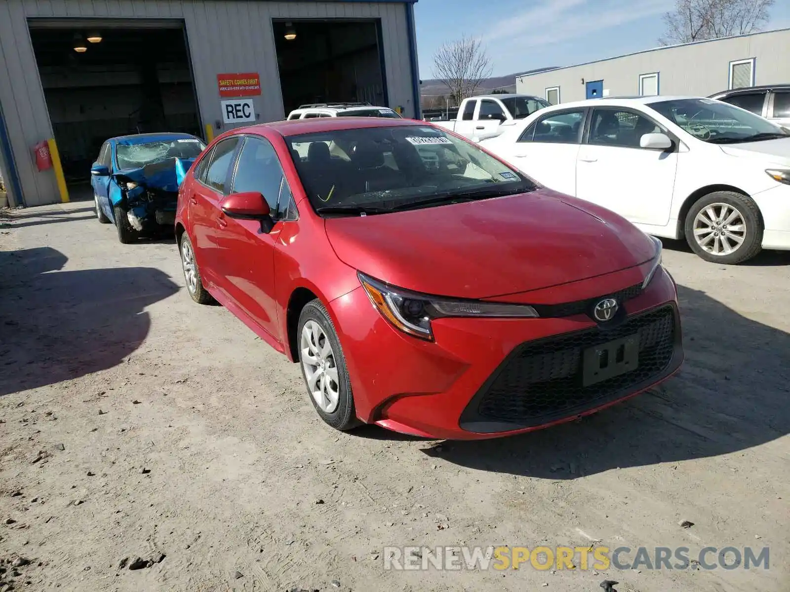 1 Photograph of a damaged car JTDEPRAE4LJ032514 TOYOTA COROLLA 2020