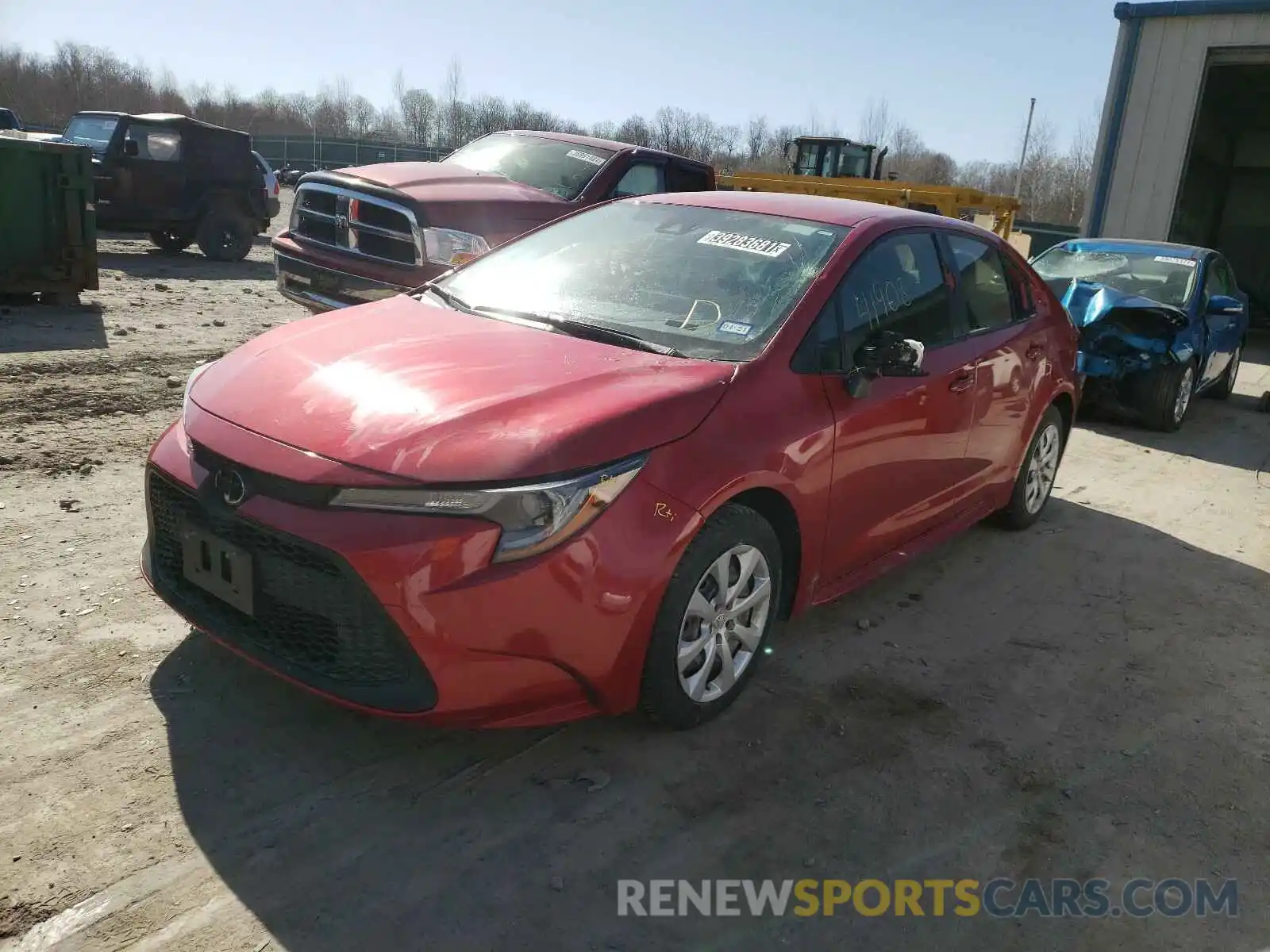 2 Photograph of a damaged car JTDEPRAE4LJ032514 TOYOTA COROLLA 2020