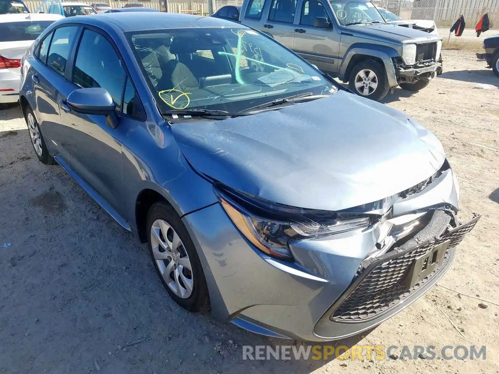 1 Photograph of a damaged car JTDEPRAE4LJ032545 TOYOTA COROLLA 2020