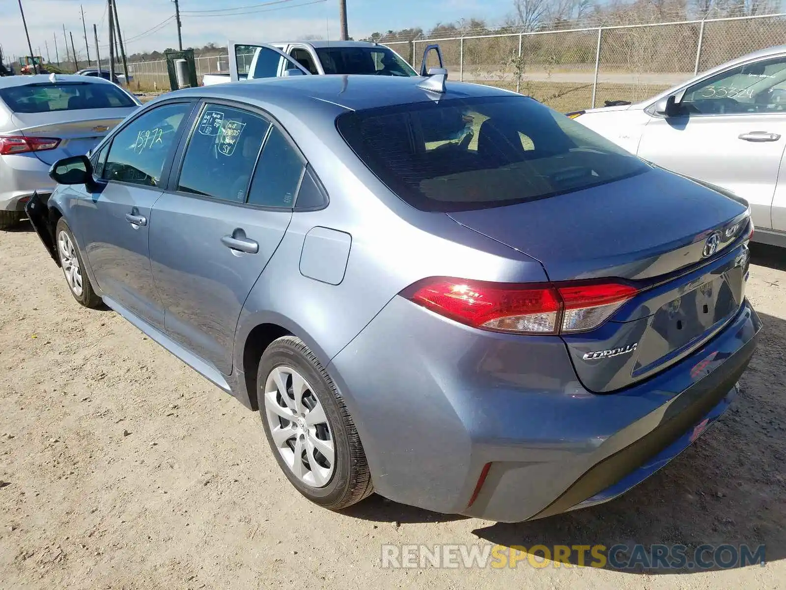 3 Photograph of a damaged car JTDEPRAE4LJ032545 TOYOTA COROLLA 2020