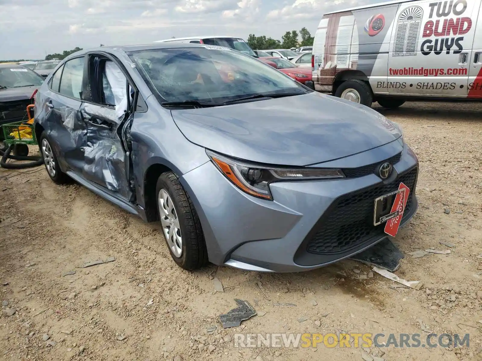 1 Photograph of a damaged car JTDEPRAE4LJ032982 TOYOTA COROLLA 2020