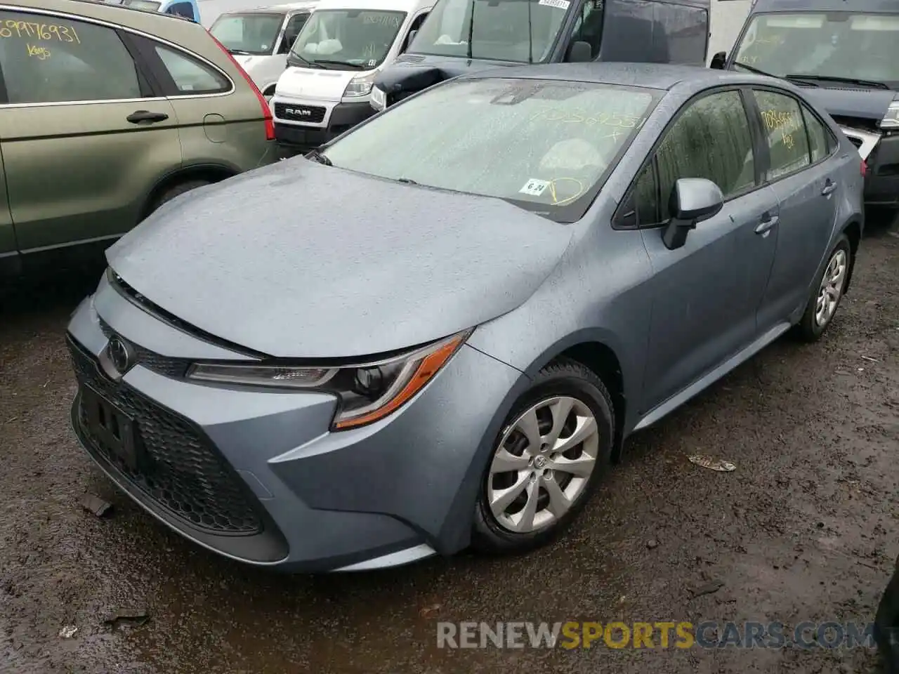 2 Photograph of a damaged car JTDEPRAE4LJ033078 TOYOTA COROLLA 2020