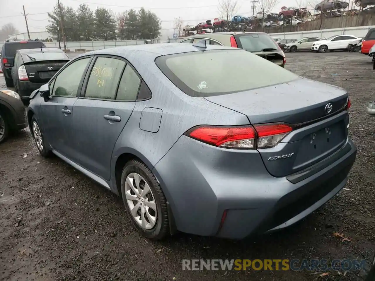 3 Photograph of a damaged car JTDEPRAE4LJ033078 TOYOTA COROLLA 2020