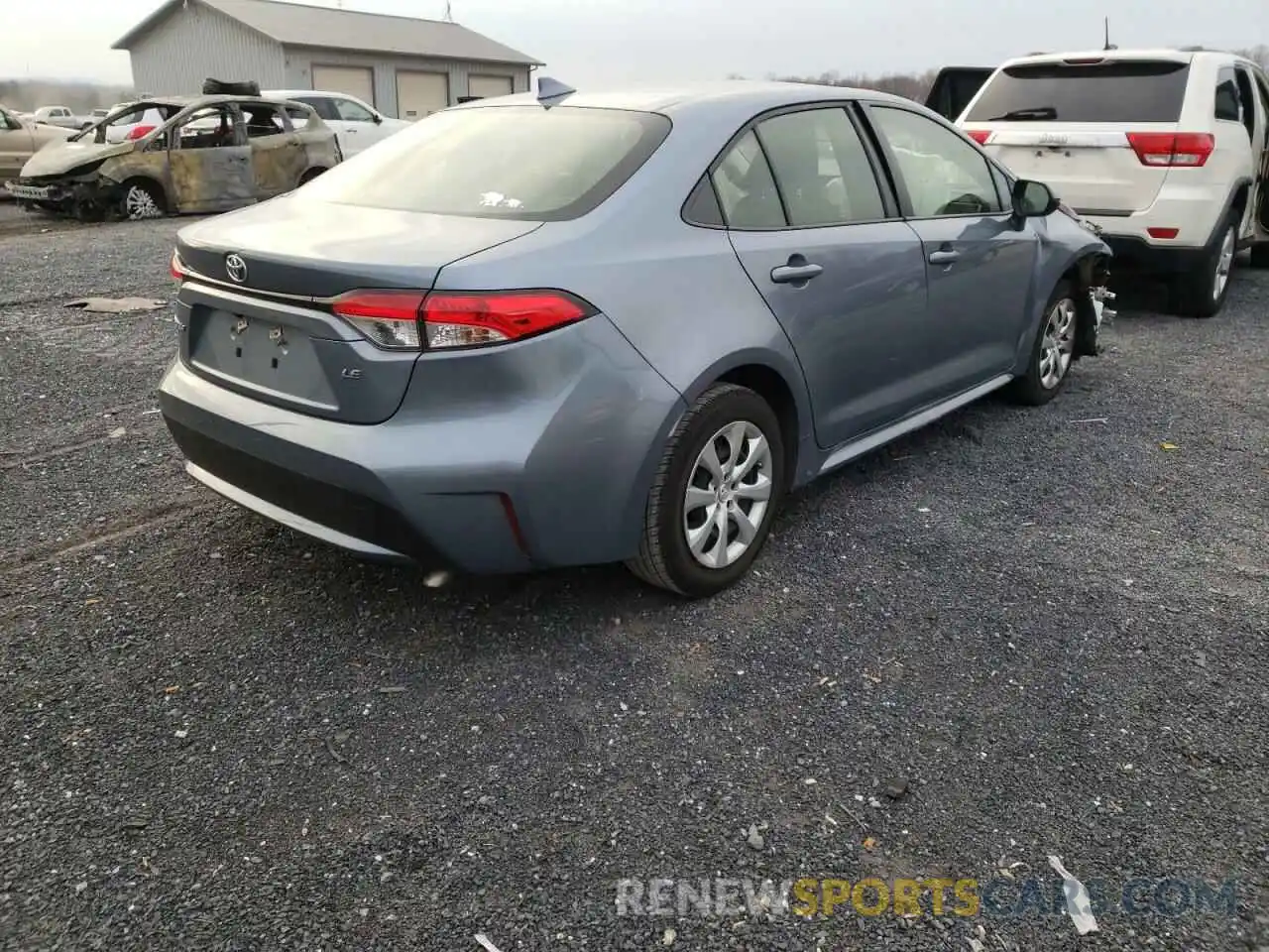 4 Photograph of a damaged car JTDEPRAE4LJ033551 TOYOTA COROLLA 2020