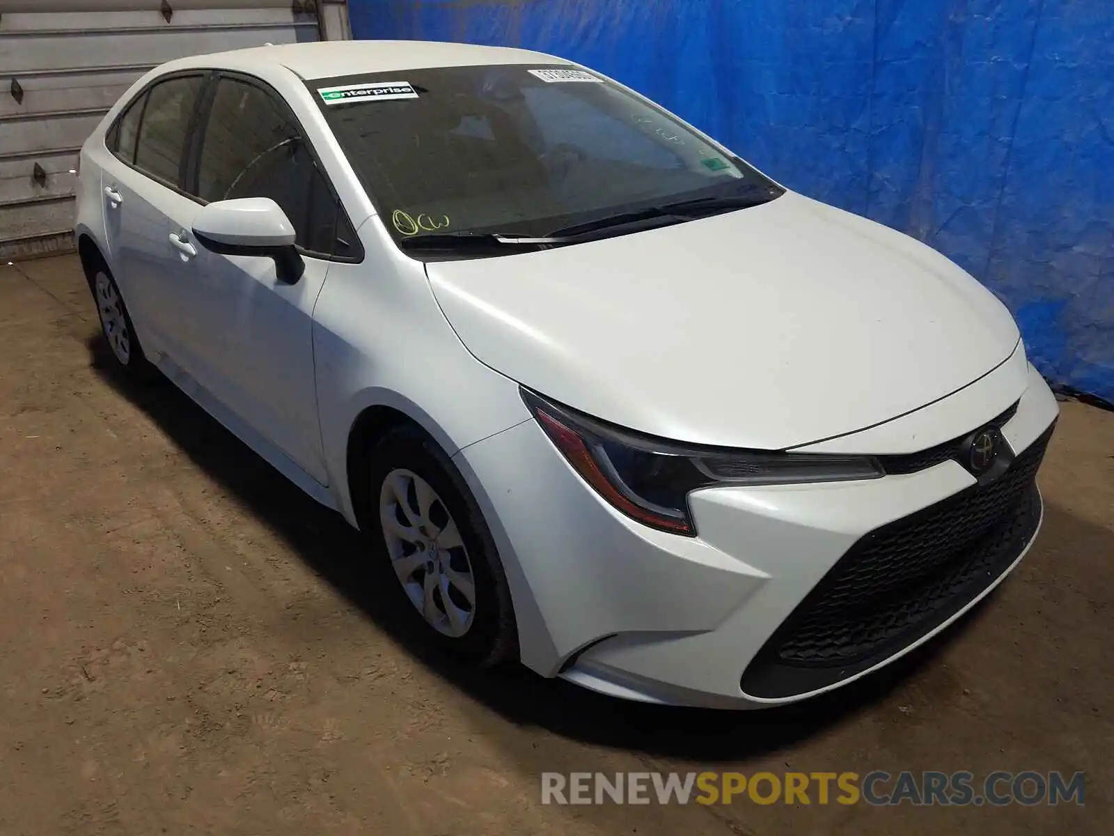 1 Photograph of a damaged car JTDEPRAE4LJ034148 TOYOTA COROLLA 2020