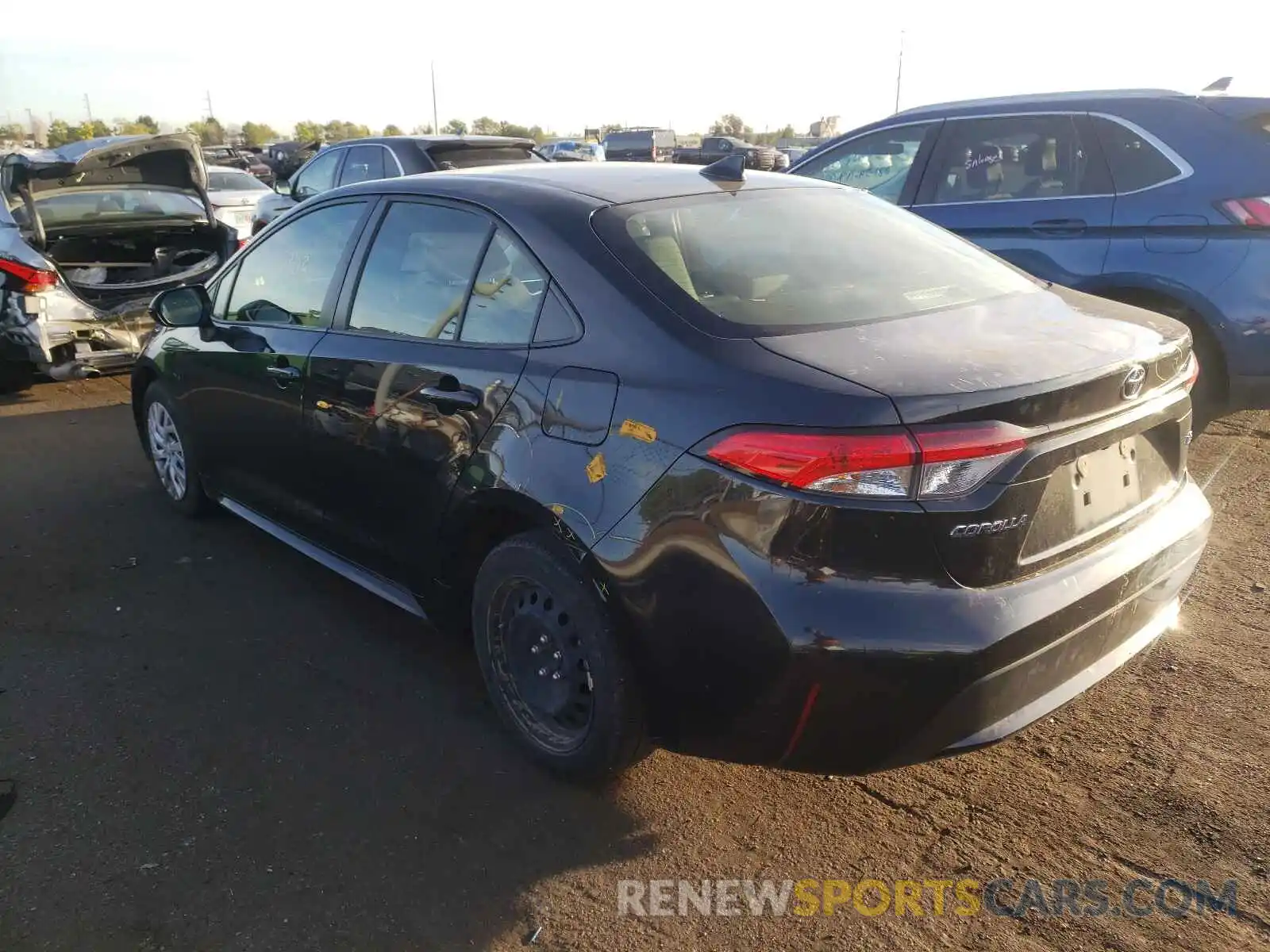 3 Photograph of a damaged car JTDEPRAE4LJ034621 TOYOTA COROLLA 2020