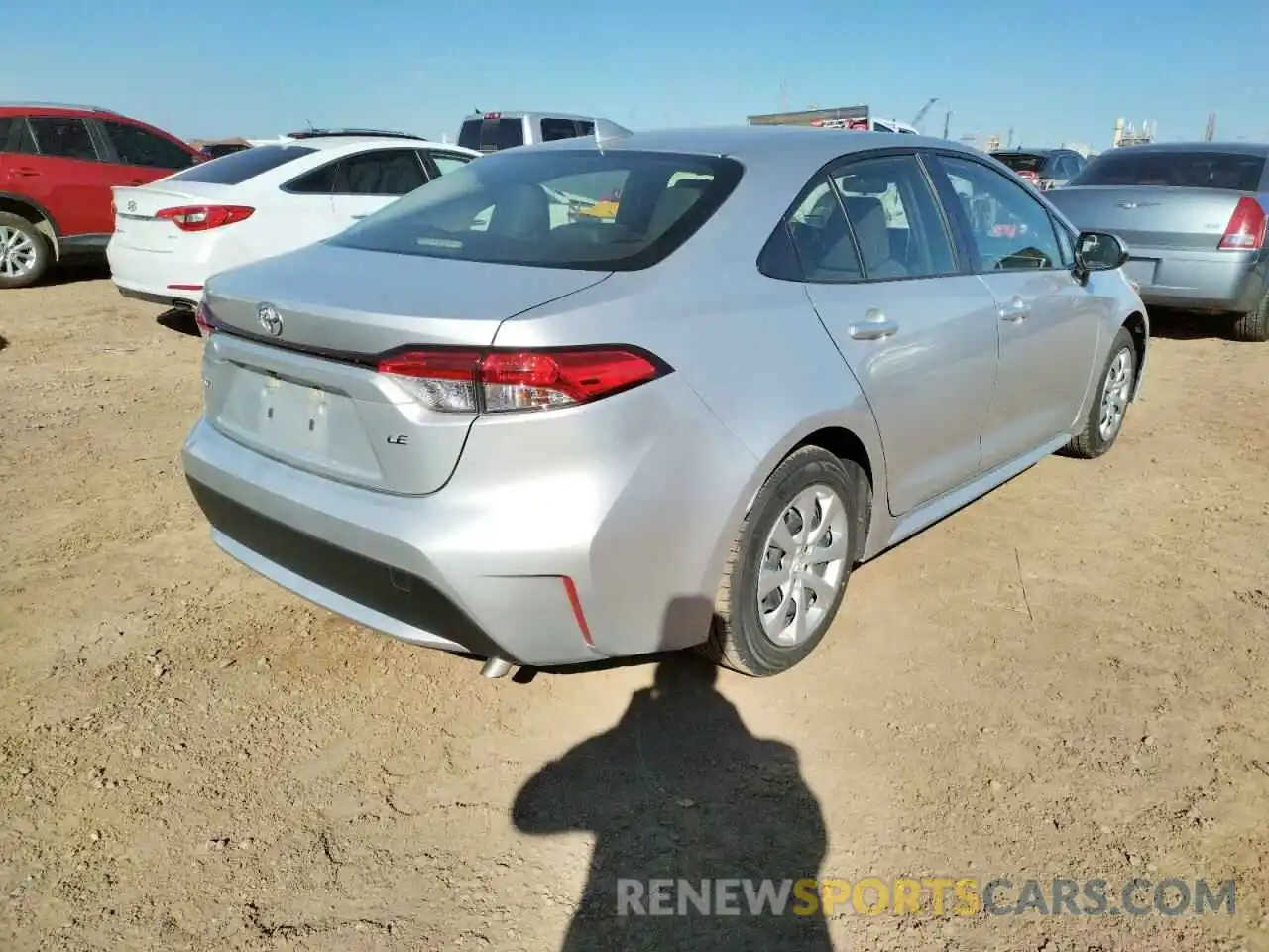 4 Photograph of a damaged car JTDEPRAE4LJ034859 TOYOTA COROLLA 2020