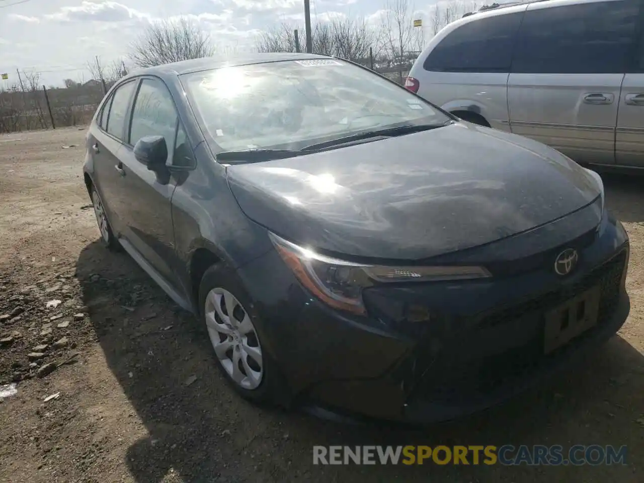 1 Photograph of a damaged car JTDEPRAE4LJ035333 TOYOTA COROLLA 2020