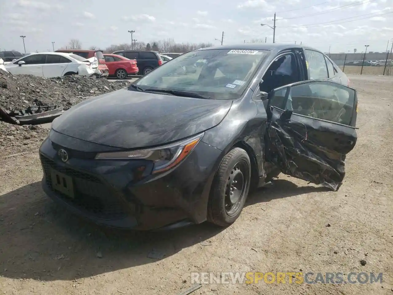 2 Photograph of a damaged car JTDEPRAE4LJ035333 TOYOTA COROLLA 2020