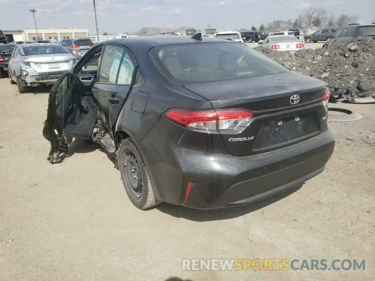 3 Photograph of a damaged car JTDEPRAE4LJ035333 TOYOTA COROLLA 2020