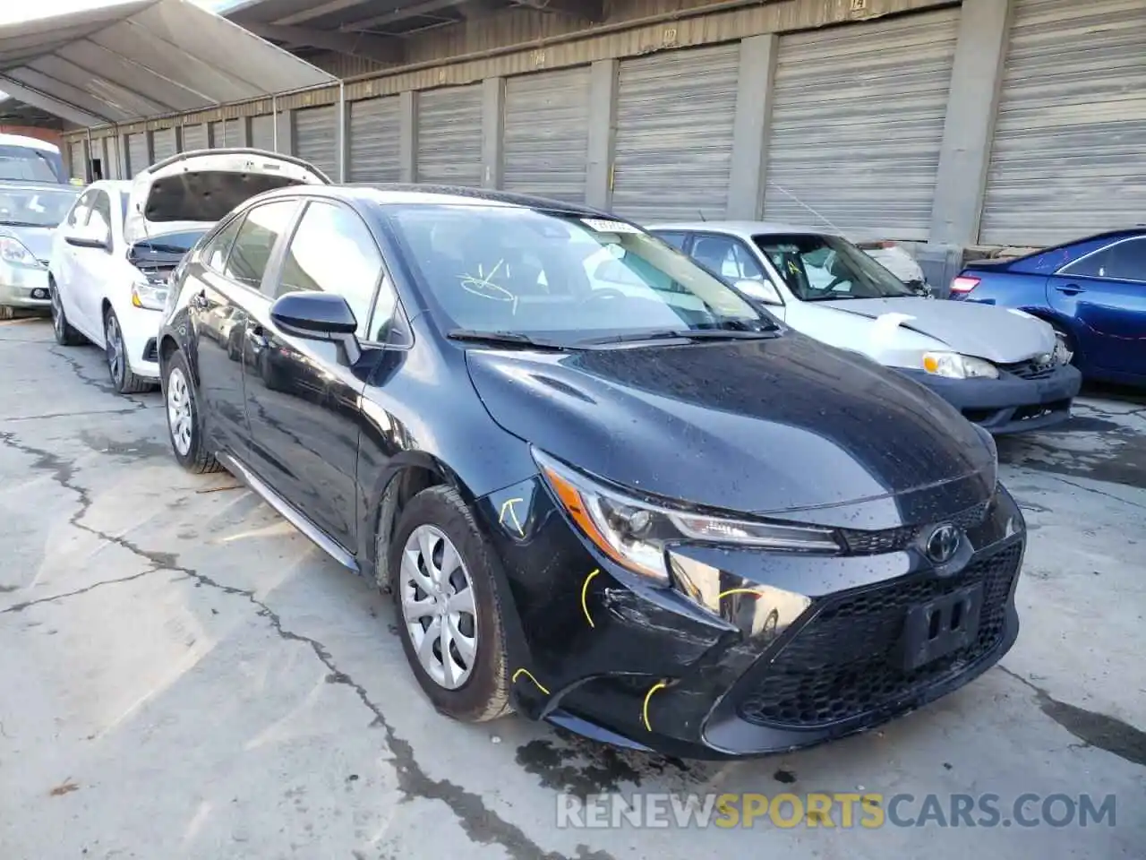 1 Photograph of a damaged car JTDEPRAE4LJ035414 TOYOTA COROLLA 2020