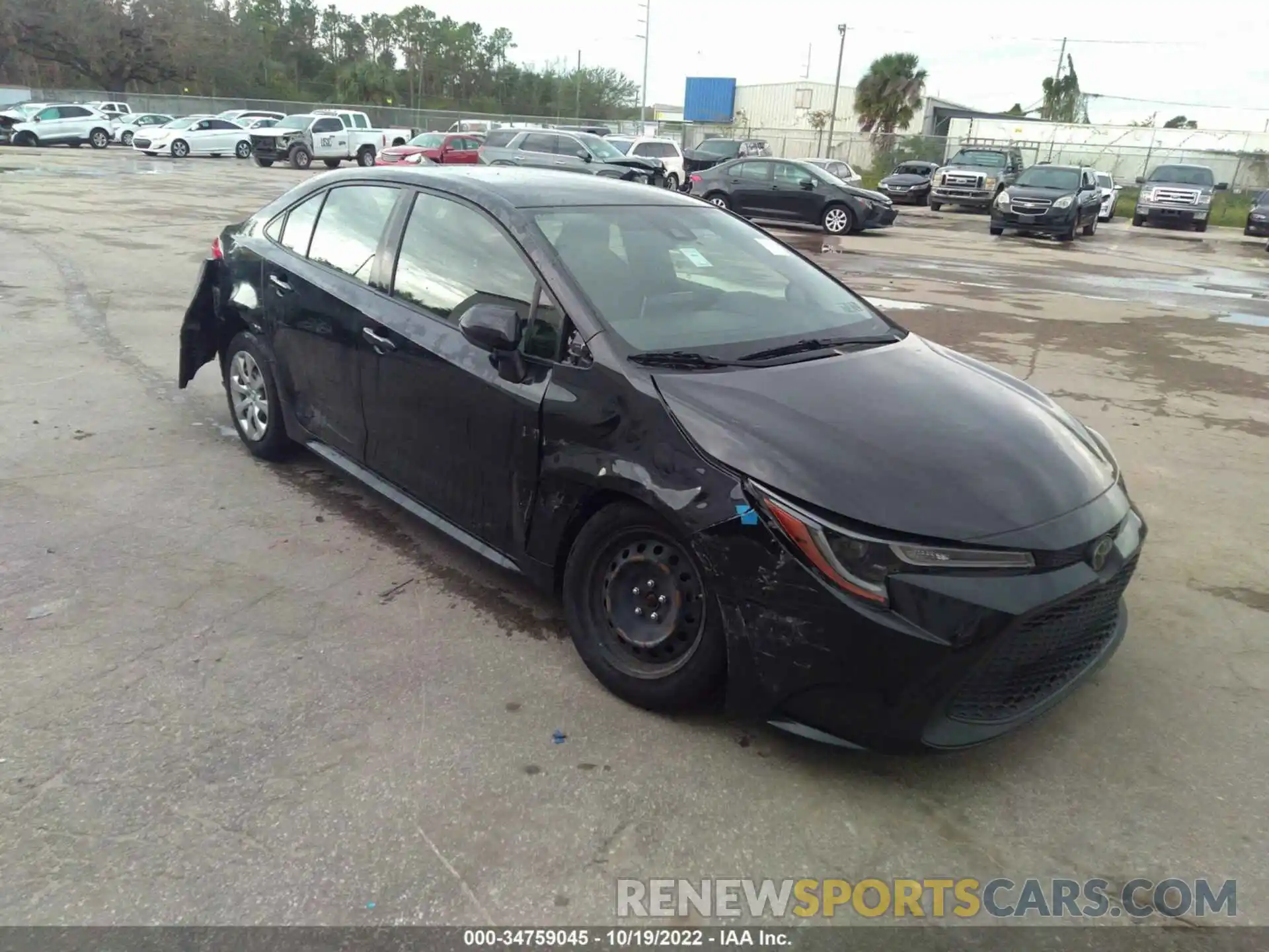 1 Photograph of a damaged car JTDEPRAE4LJ035705 TOYOTA COROLLA 2020