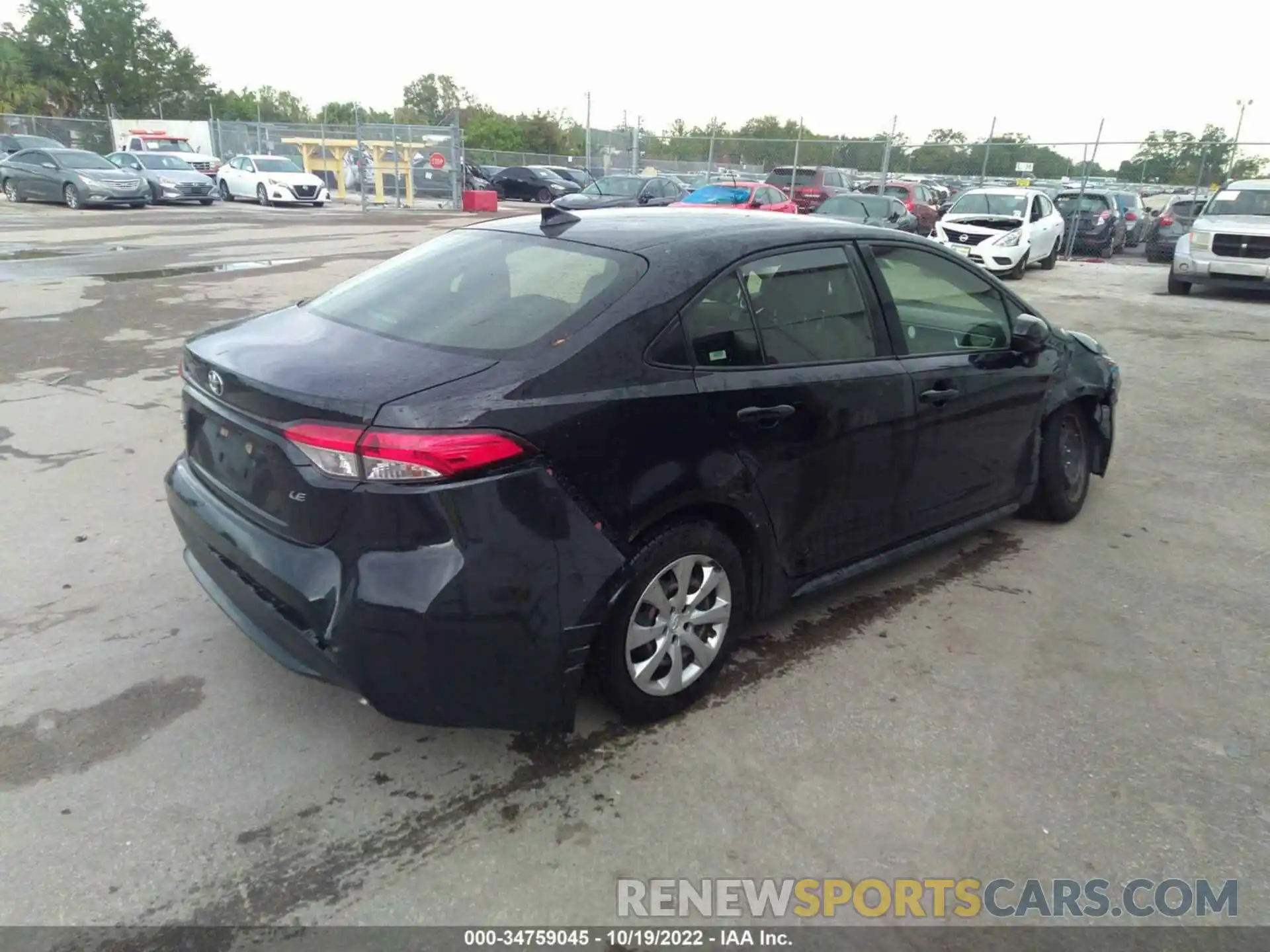 4 Photograph of a damaged car JTDEPRAE4LJ035705 TOYOTA COROLLA 2020