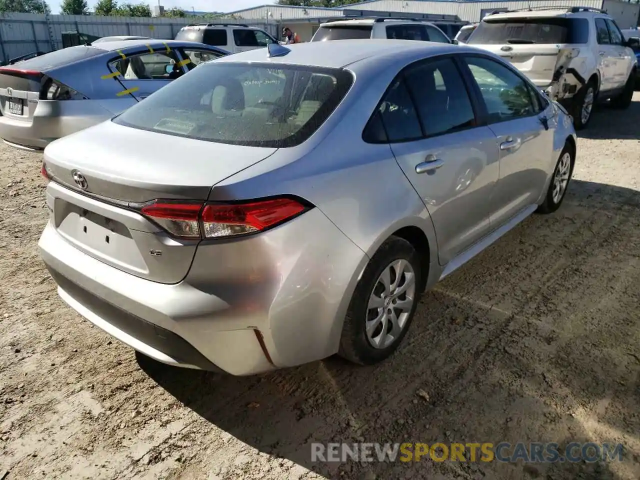 4 Photograph of a damaged car JTDEPRAE4LJ036238 TOYOTA COROLLA 2020