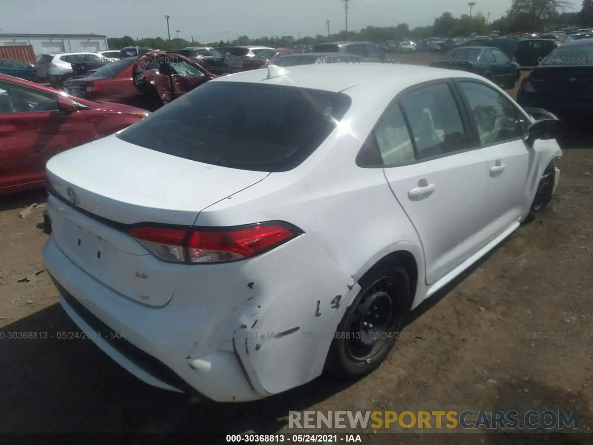 4 Photograph of a damaged car JTDEPRAE4LJ036417 TOYOTA COROLLA 2020