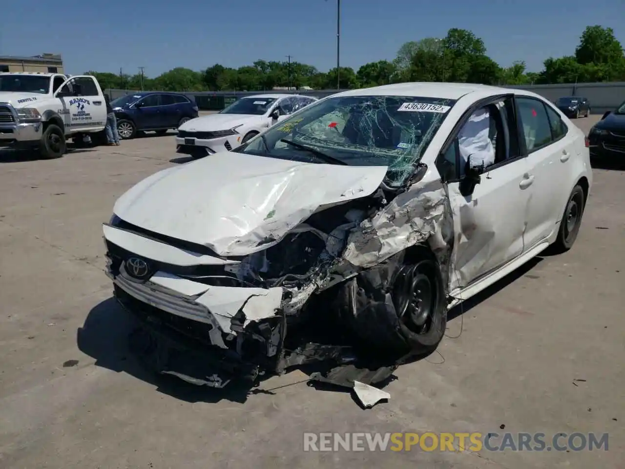 2 Photograph of a damaged car JTDEPRAE4LJ036675 TOYOTA COROLLA 2020