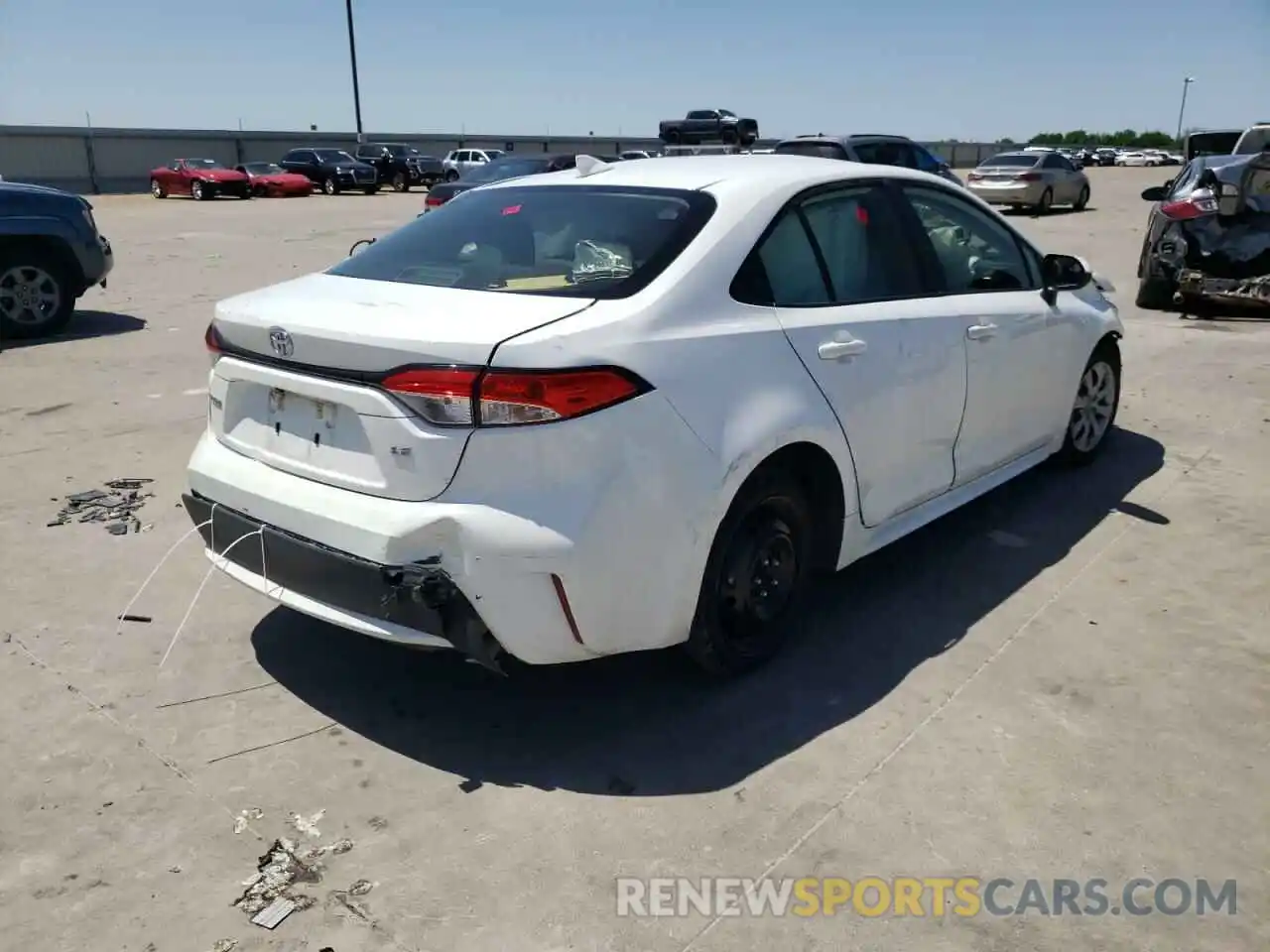 4 Photograph of a damaged car JTDEPRAE4LJ036675 TOYOTA COROLLA 2020