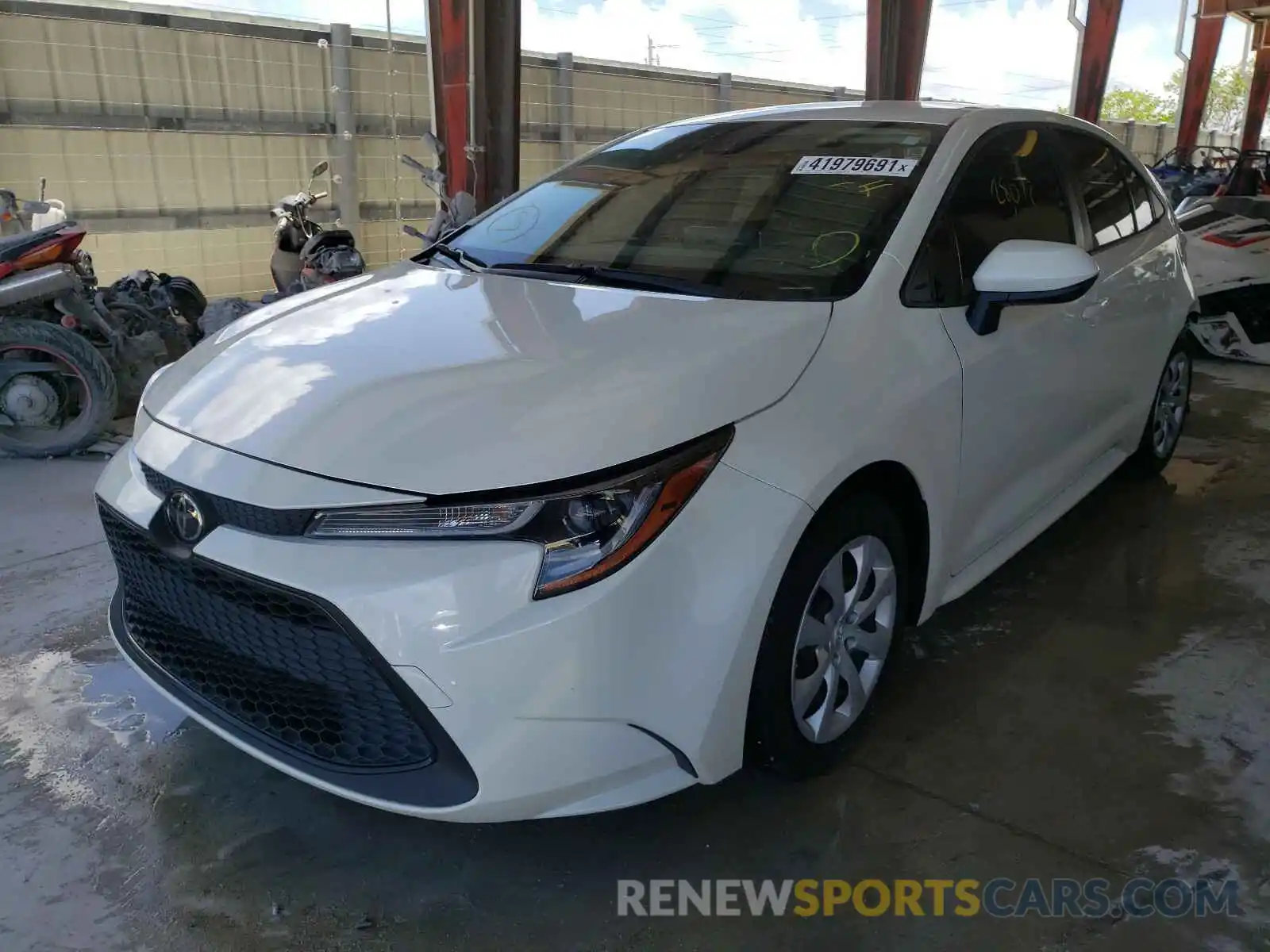 2 Photograph of a damaged car JTDEPRAE4LJ036711 TOYOTA COROLLA 2020