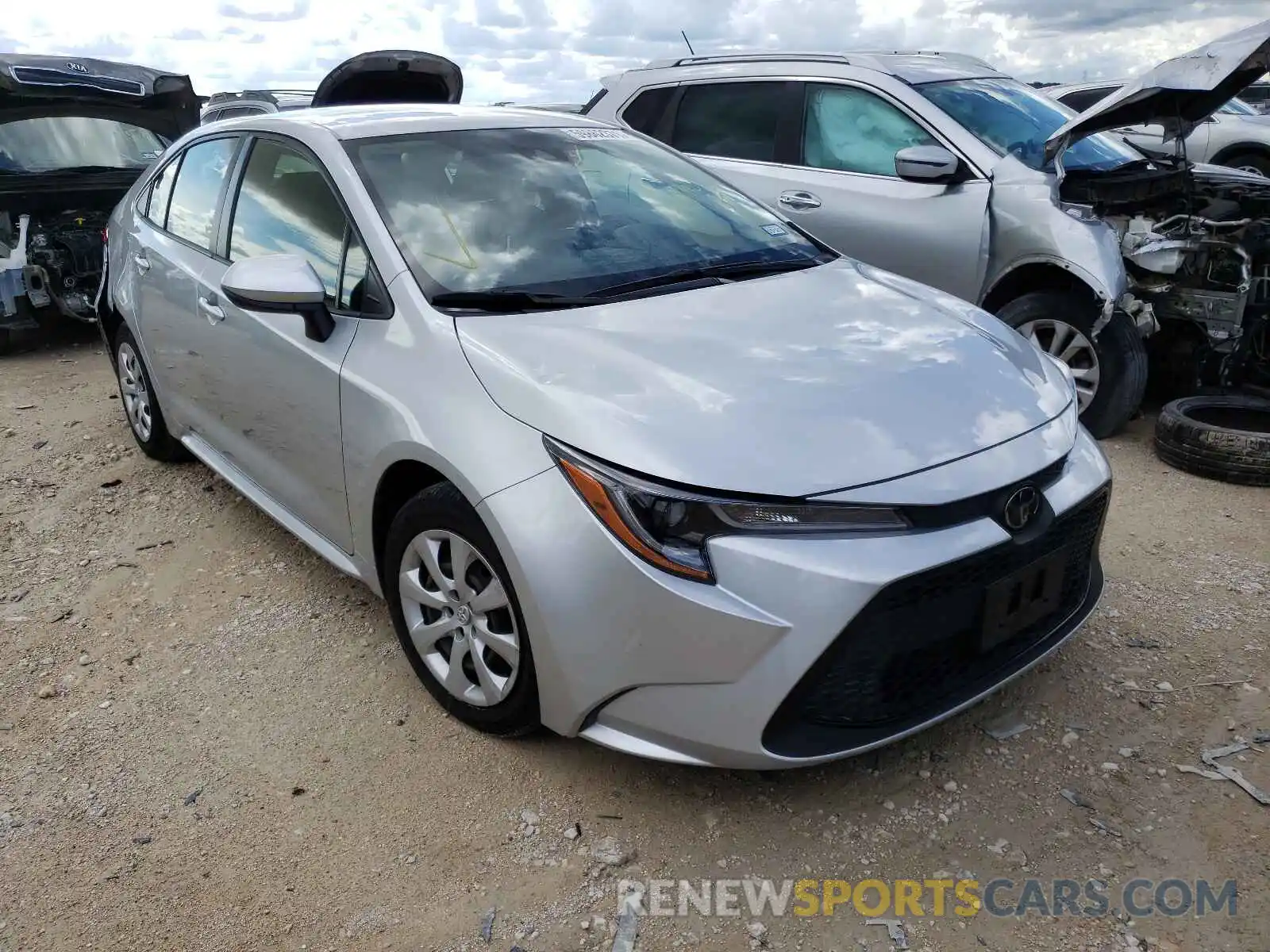 1 Photograph of a damaged car JTDEPRAE4LJ036787 TOYOTA COROLLA 2020