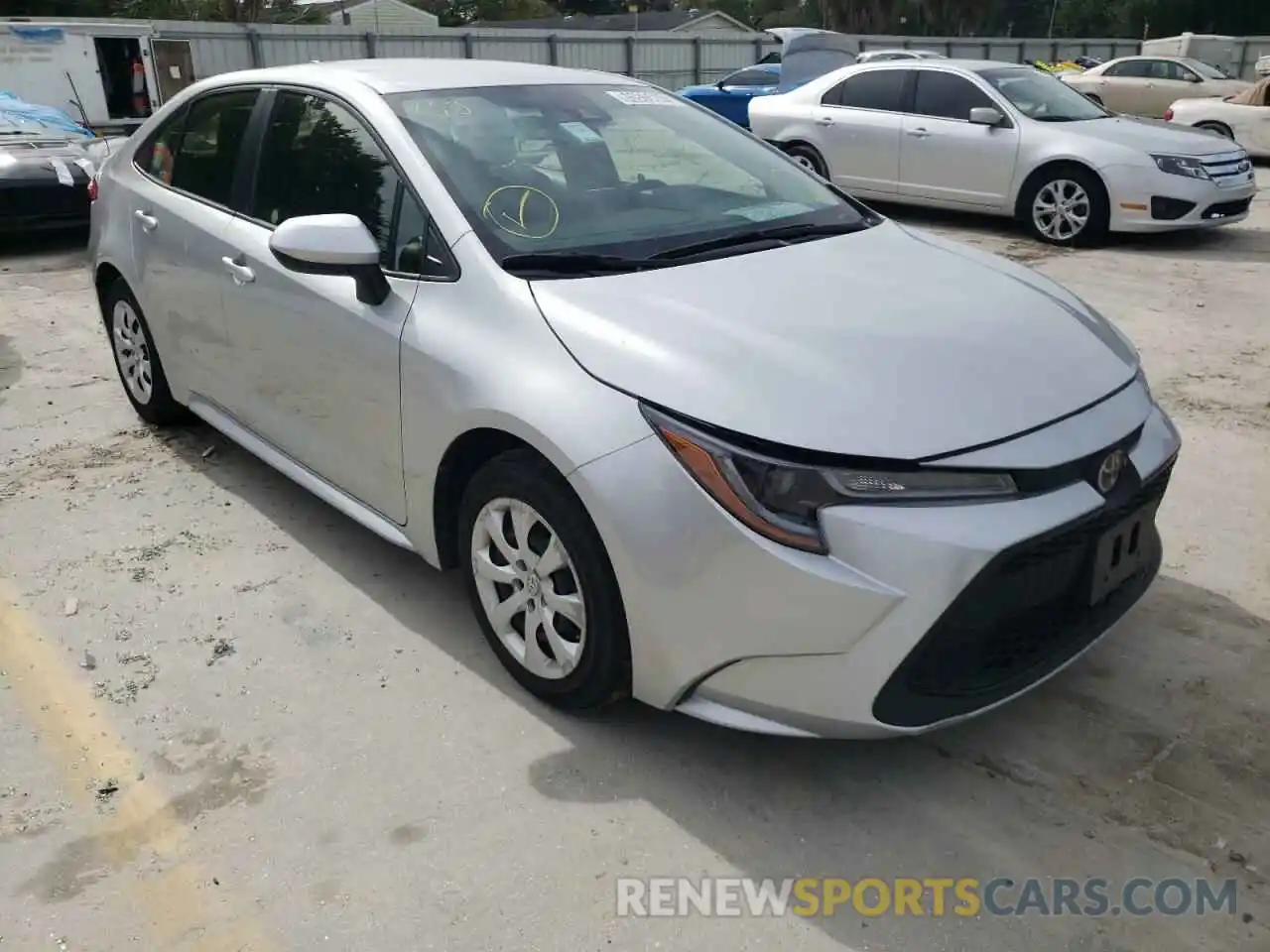 1 Photograph of a damaged car JTDEPRAE4LJ037017 TOYOTA COROLLA 2020