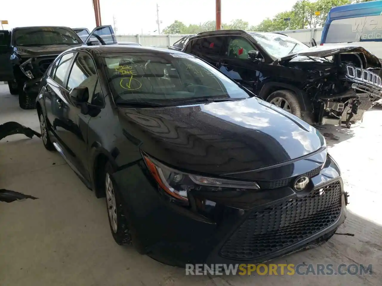 1 Photograph of a damaged car JTDEPRAE4LJ037700 TOYOTA COROLLA 2020