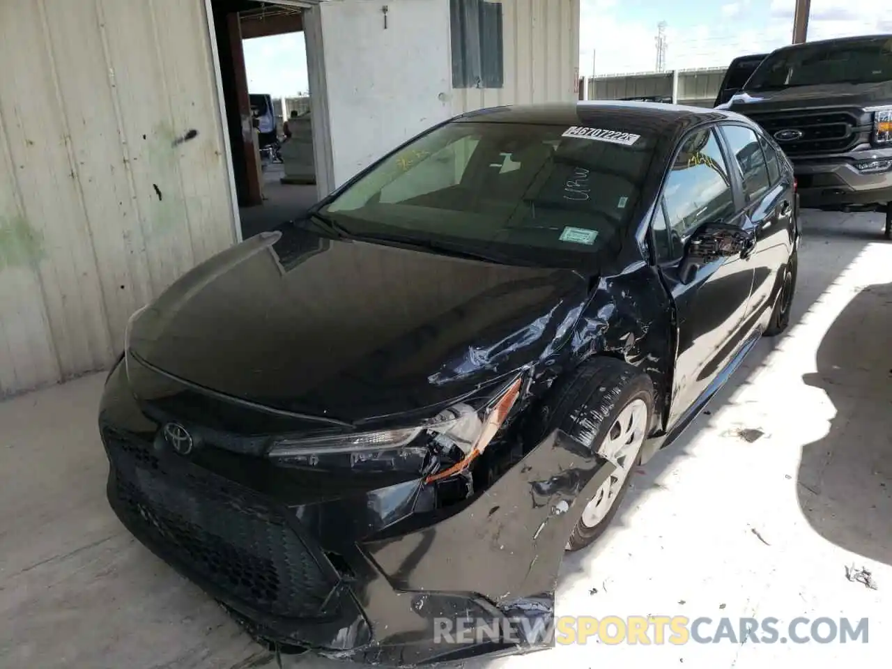 2 Photograph of a damaged car JTDEPRAE4LJ037700 TOYOTA COROLLA 2020