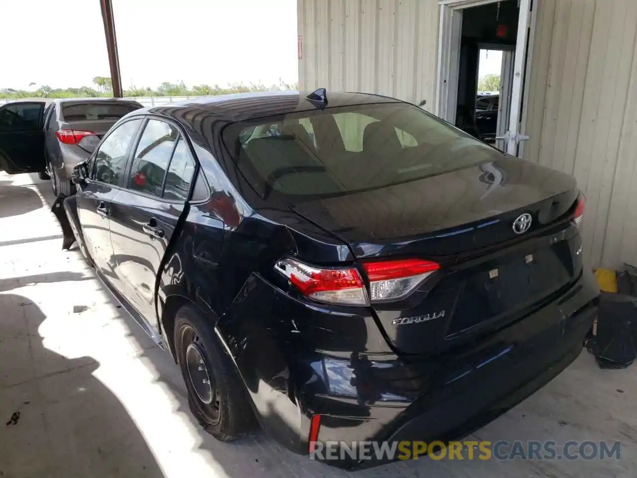 3 Photograph of a damaged car JTDEPRAE4LJ037700 TOYOTA COROLLA 2020