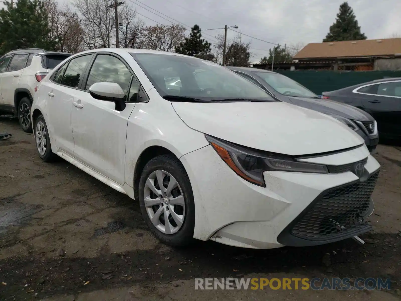 1 Photograph of a damaged car JTDEPRAE4LJ037745 TOYOTA COROLLA 2020