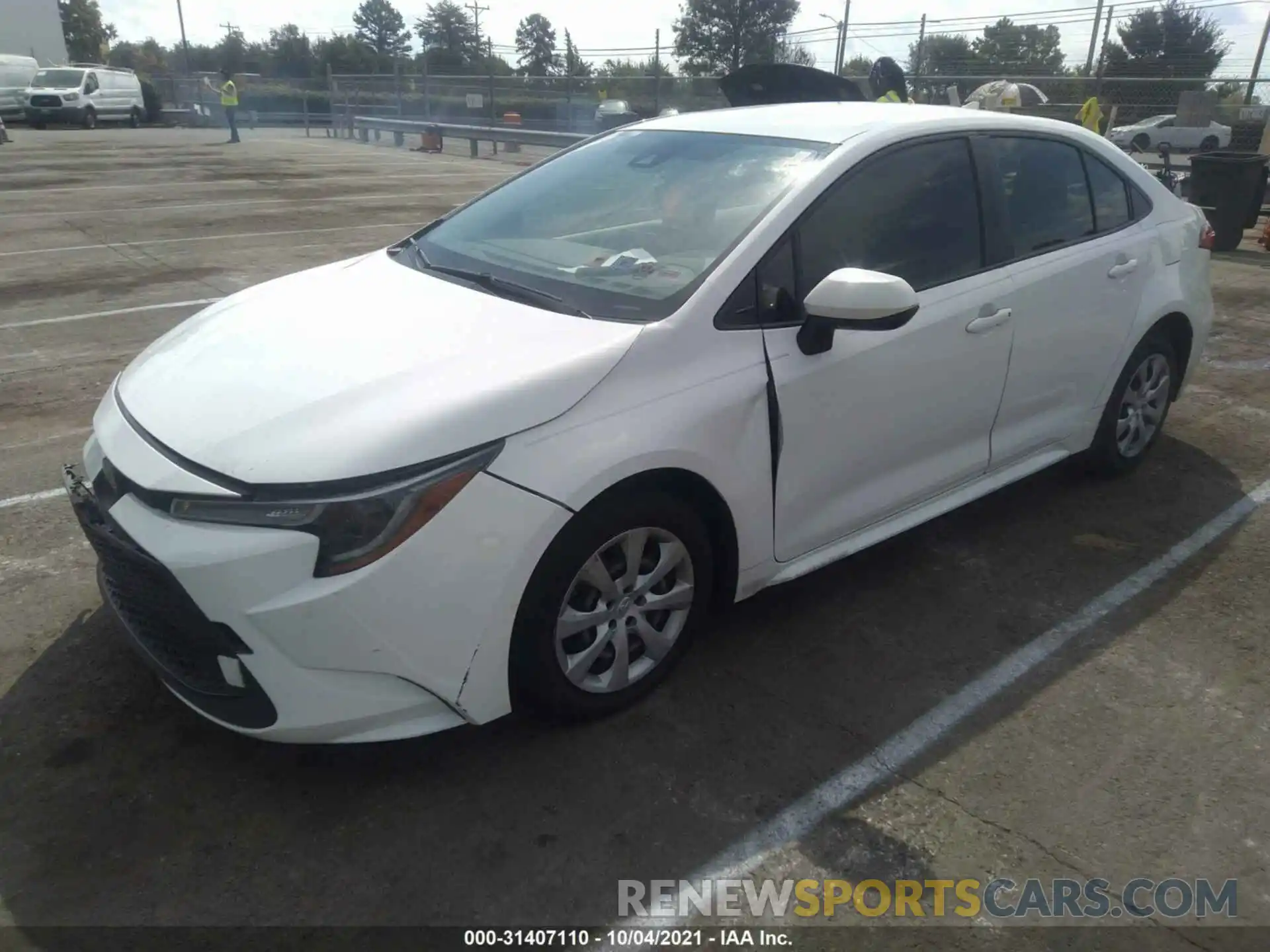 2 Photograph of a damaged car JTDEPRAE4LJ038054 TOYOTA COROLLA 2020