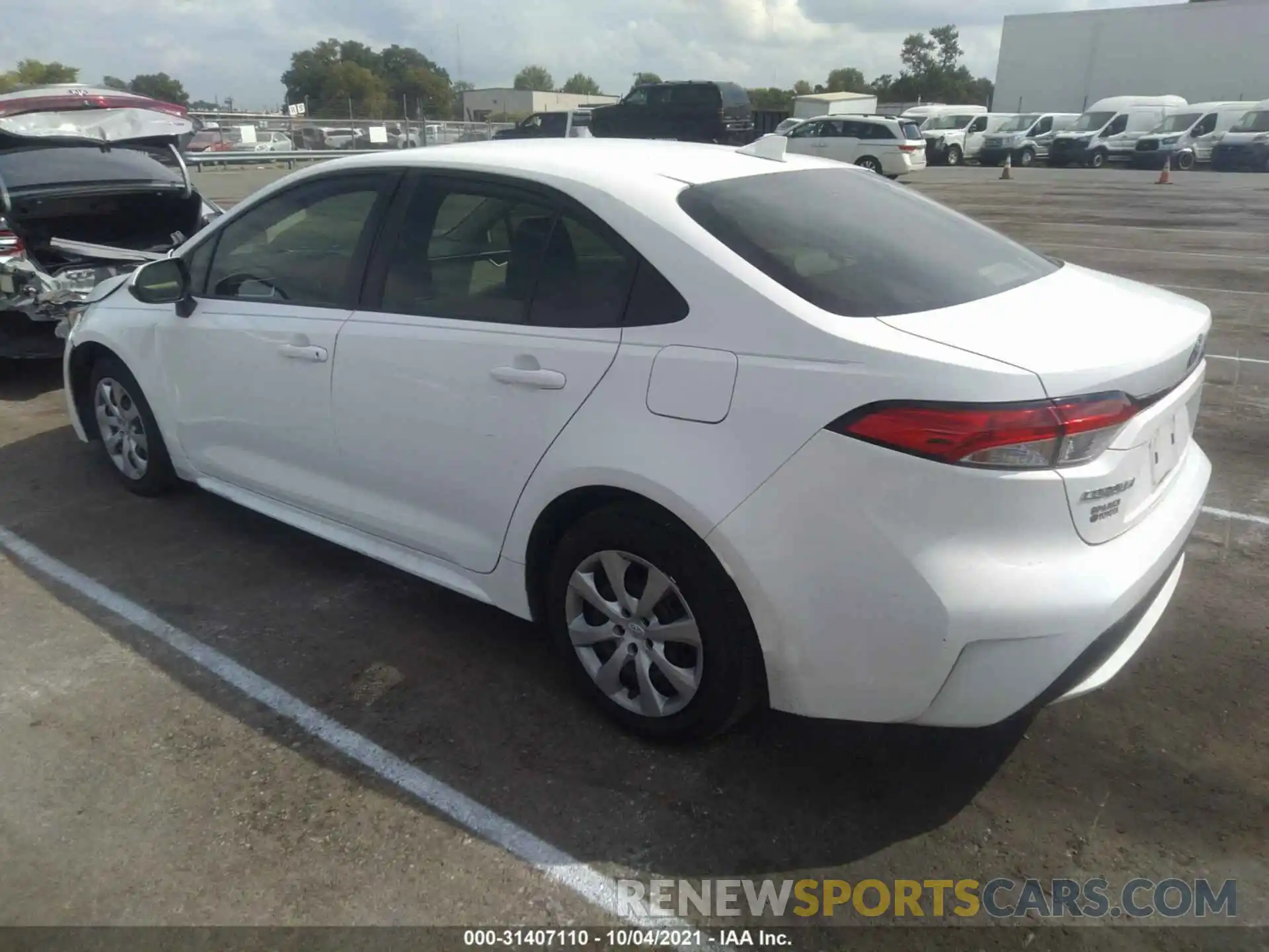 3 Photograph of a damaged car JTDEPRAE4LJ038054 TOYOTA COROLLA 2020