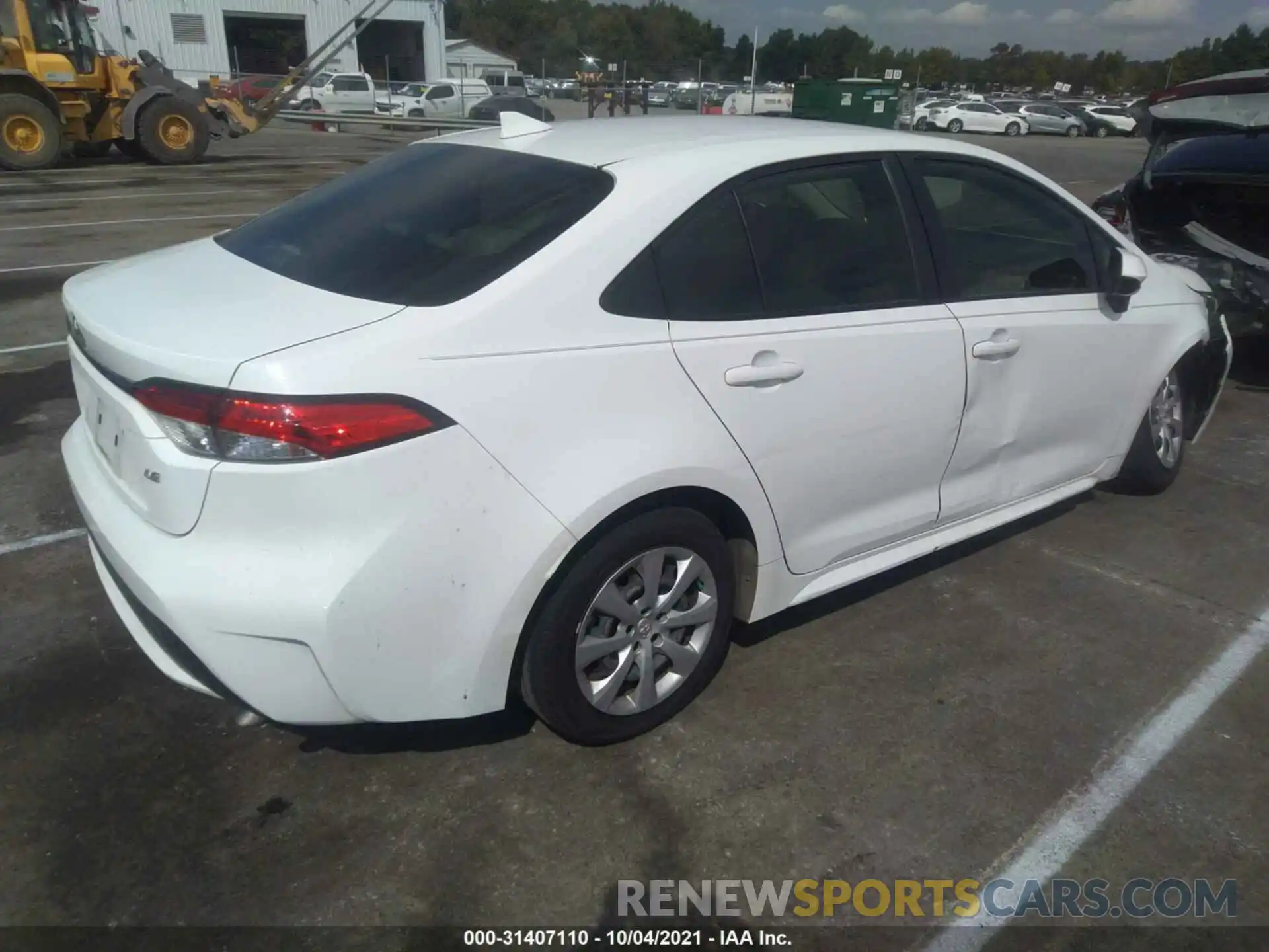 4 Photograph of a damaged car JTDEPRAE4LJ038054 TOYOTA COROLLA 2020