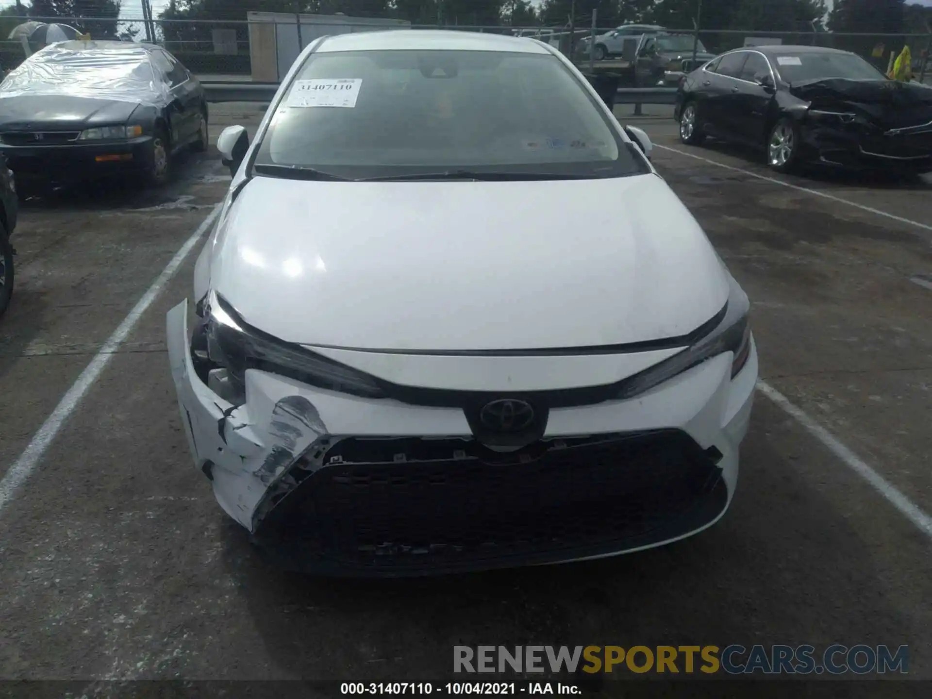 6 Photograph of a damaged car JTDEPRAE4LJ038054 TOYOTA COROLLA 2020