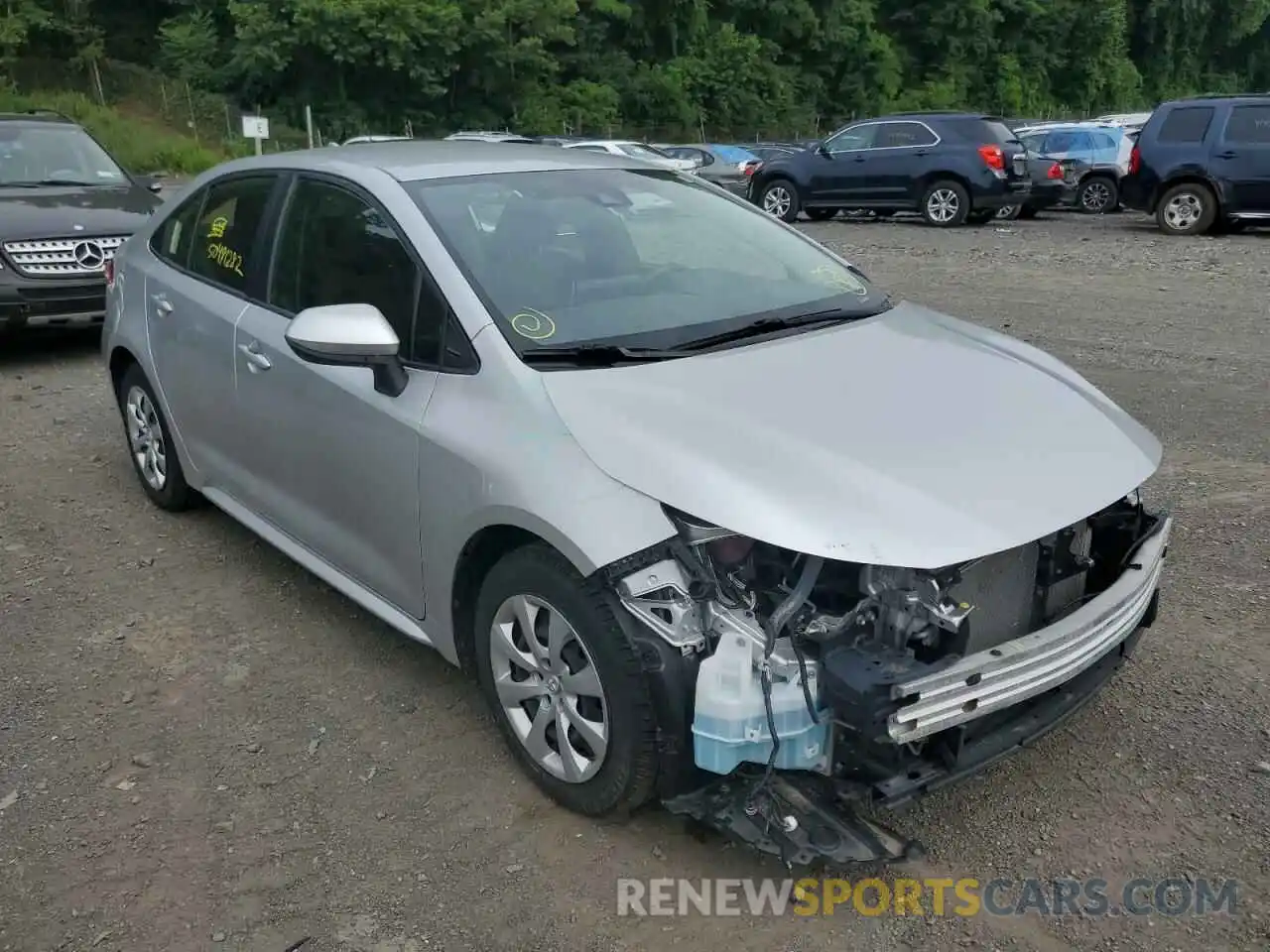 1 Photograph of a damaged car JTDEPRAE4LJ038250 TOYOTA COROLLA 2020