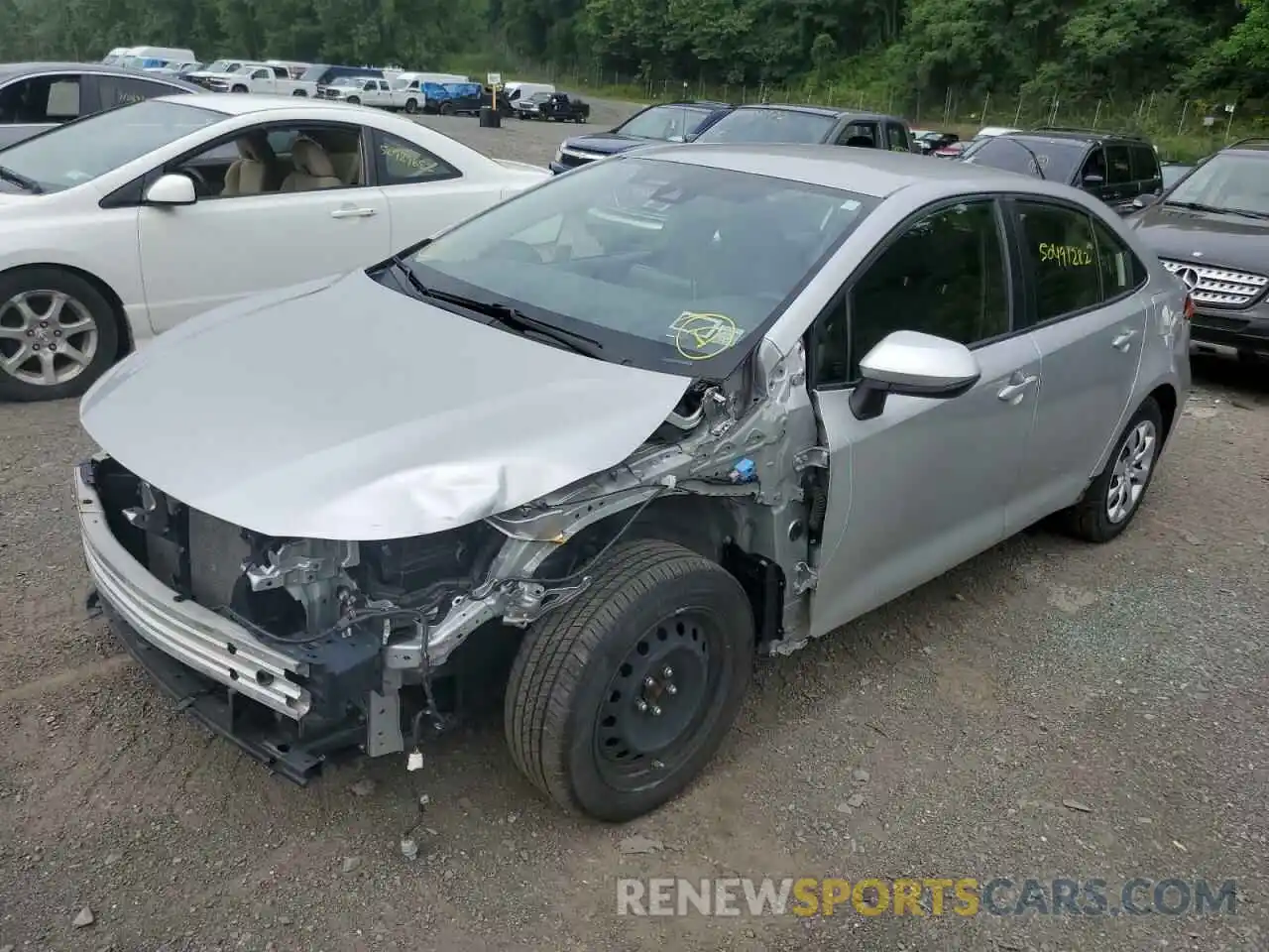 2 Photograph of a damaged car JTDEPRAE4LJ038250 TOYOTA COROLLA 2020