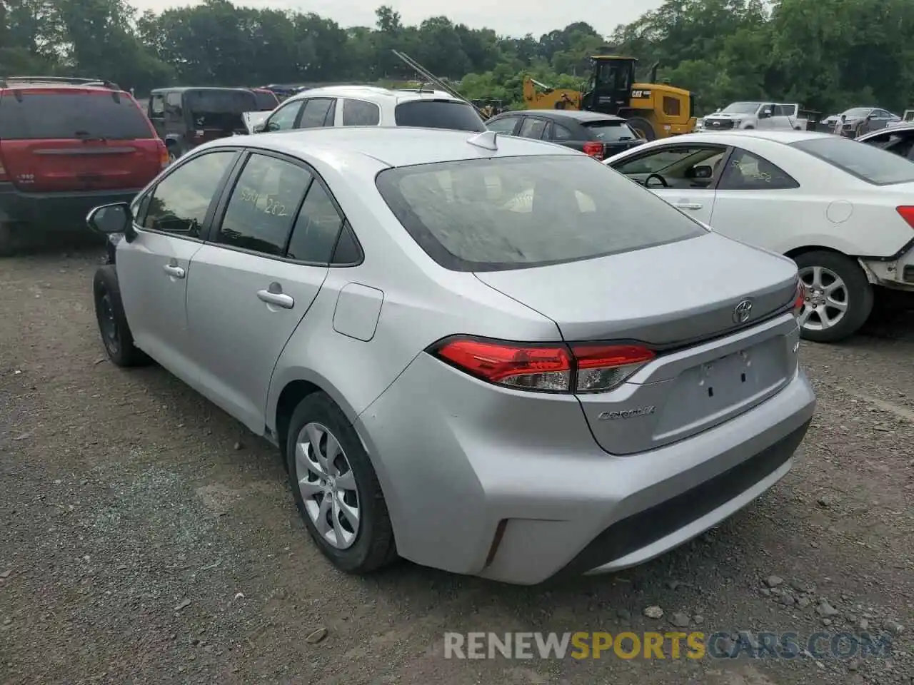 3 Photograph of a damaged car JTDEPRAE4LJ038250 TOYOTA COROLLA 2020