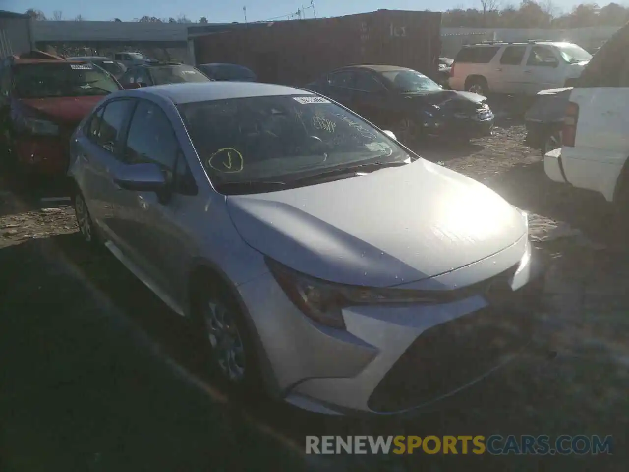 1 Photograph of a damaged car JTDEPRAE4LJ038538 TOYOTA COROLLA 2020