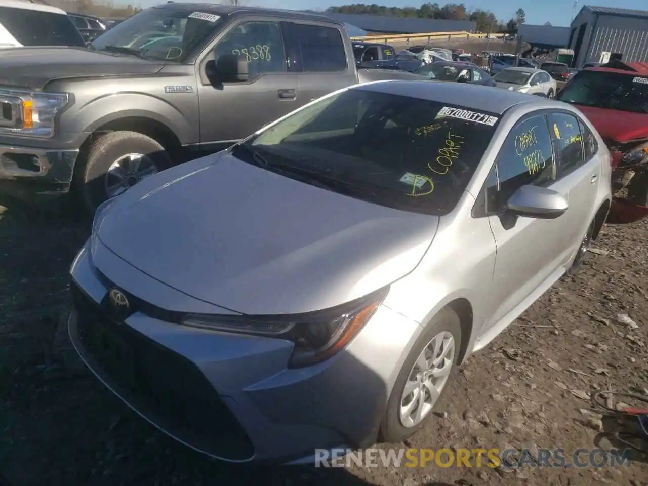 2 Photograph of a damaged car JTDEPRAE4LJ038538 TOYOTA COROLLA 2020