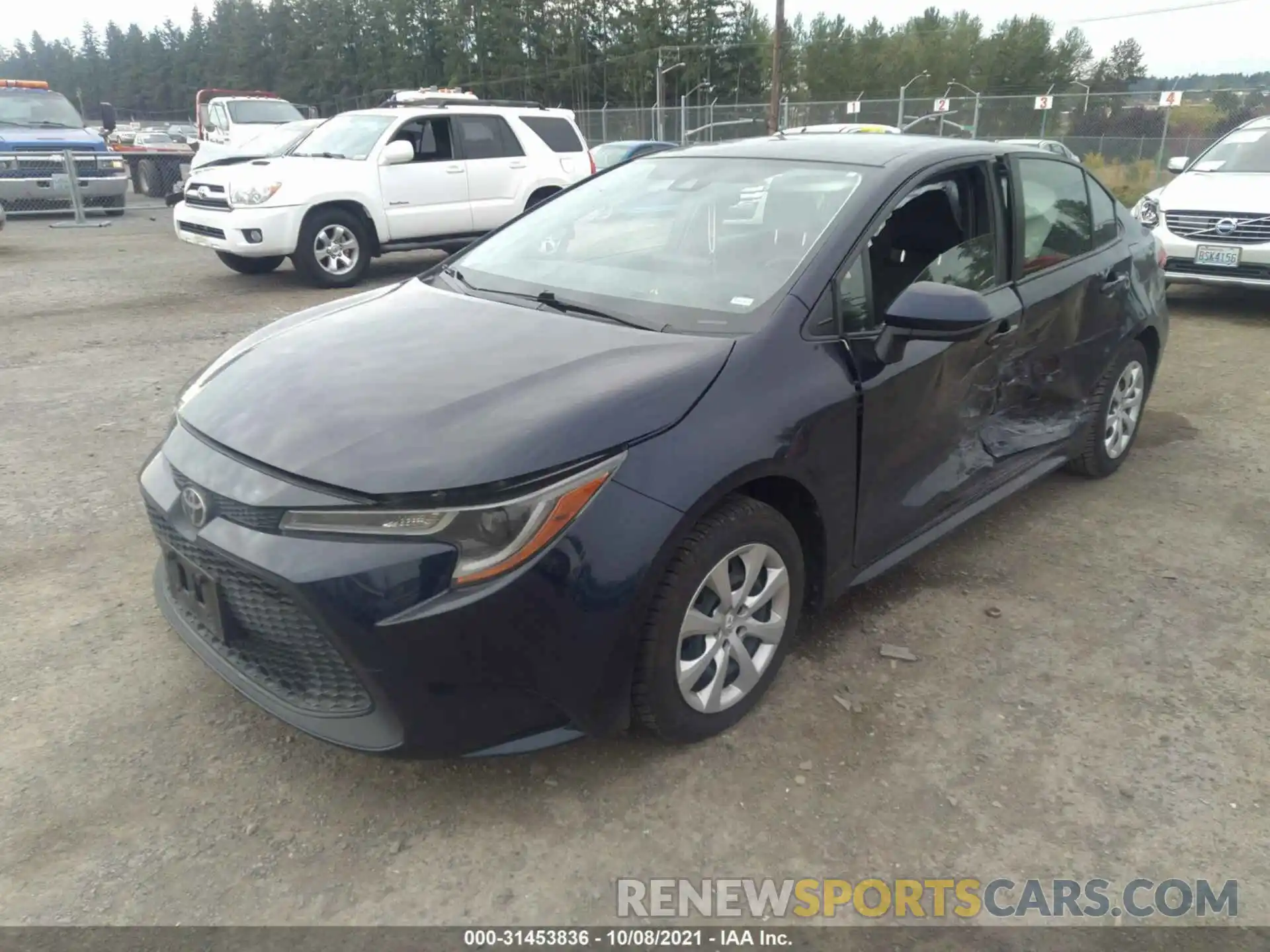 2 Photograph of a damaged car JTDEPRAE4LJ038636 TOYOTA COROLLA 2020